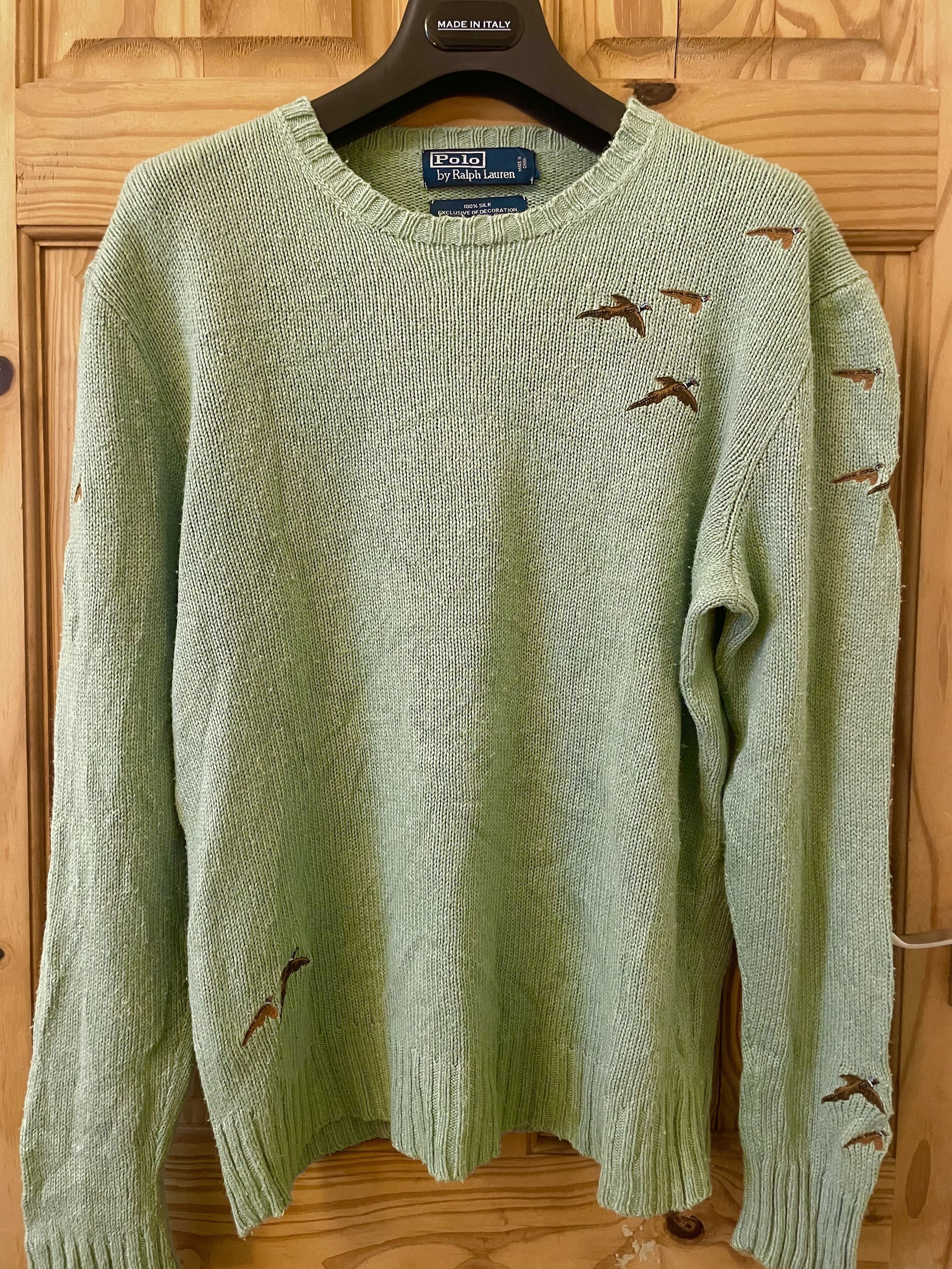 Polo Ralph Lauren Vintage Polo Sweater with Pheasant Embroidery Size US S / EU 44-46 / 1 - 1 Thumbnail