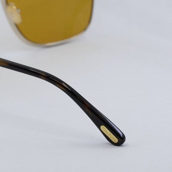 Tom Ford Tom Ford FT1029 32E Sunglasses Rose Gold Square Frame Size ONE SIZE - 6 Thumbnail