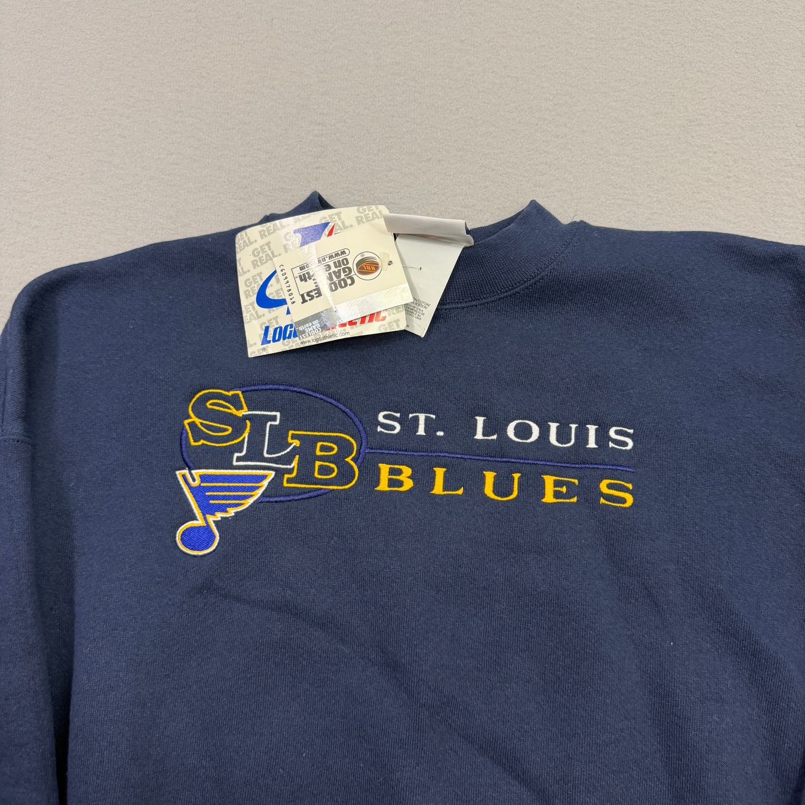 Vintage Vintage St Louis Blues Sweatshirt Men's Extra Large Blue NHL Size US XL / EU 56 / 4 - 2 Thumbnail