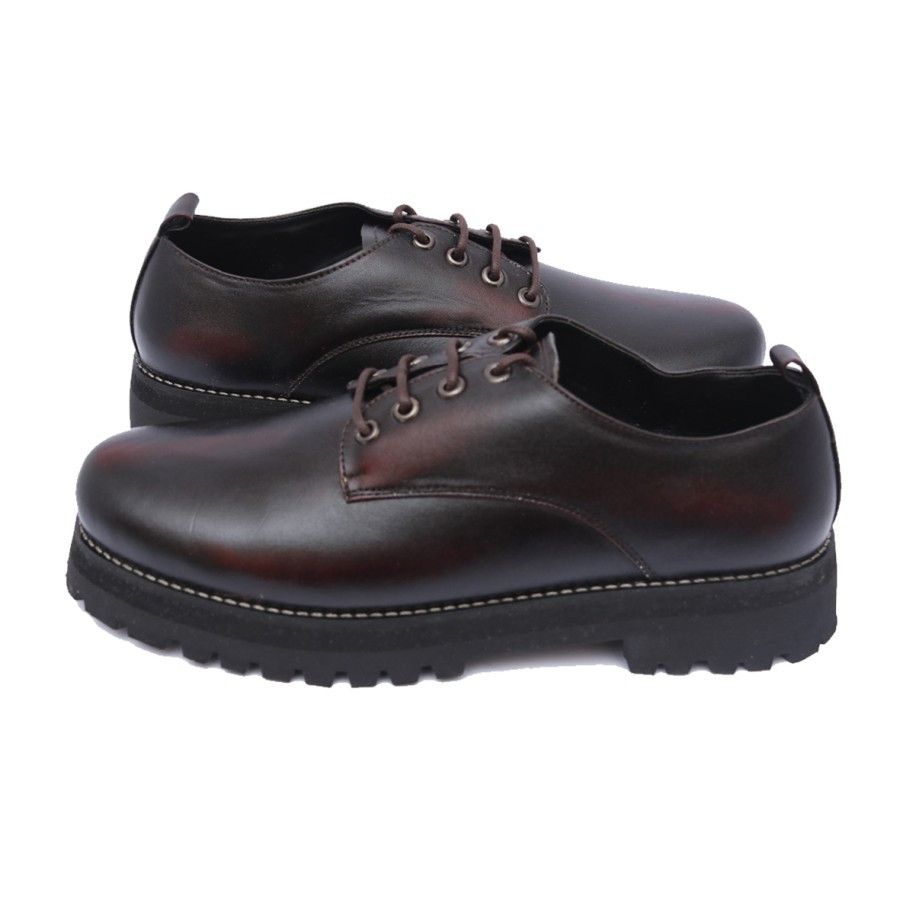 Designer Azco Derby Brown Leather Size US 10 / EU 43 - 2 Thumbnail