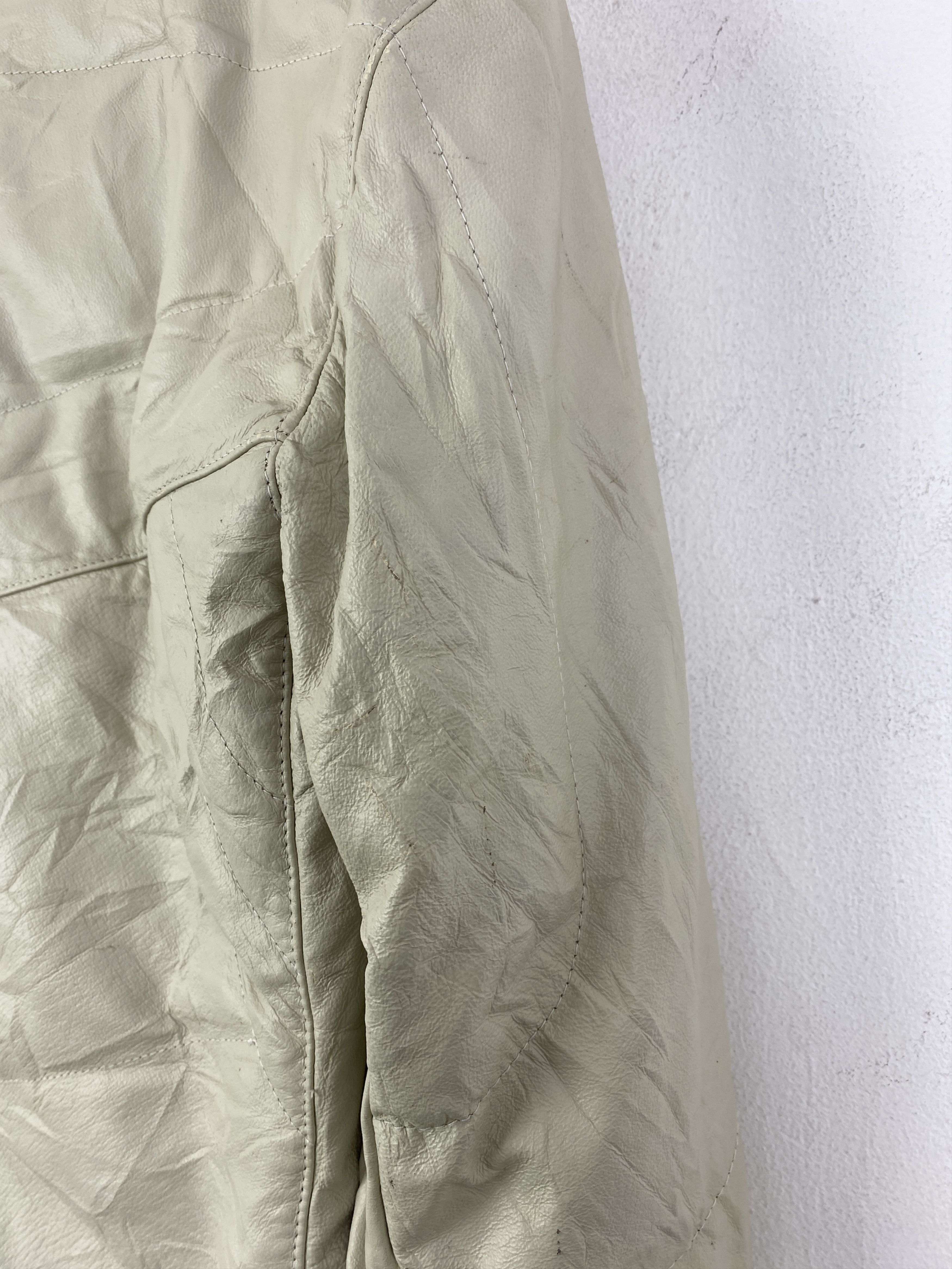 Other Vintage Roberto Massini Distressed Leather Jacket J0127 Size US L / EU 52-54 / 3 - 14 Thumbnail