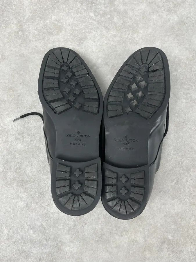 Louis Vuitton Louis Vuitton Black Modern Classy Leather Derby Shoes Size US 7.5 / EU 40-41 - 7 Thumbnail