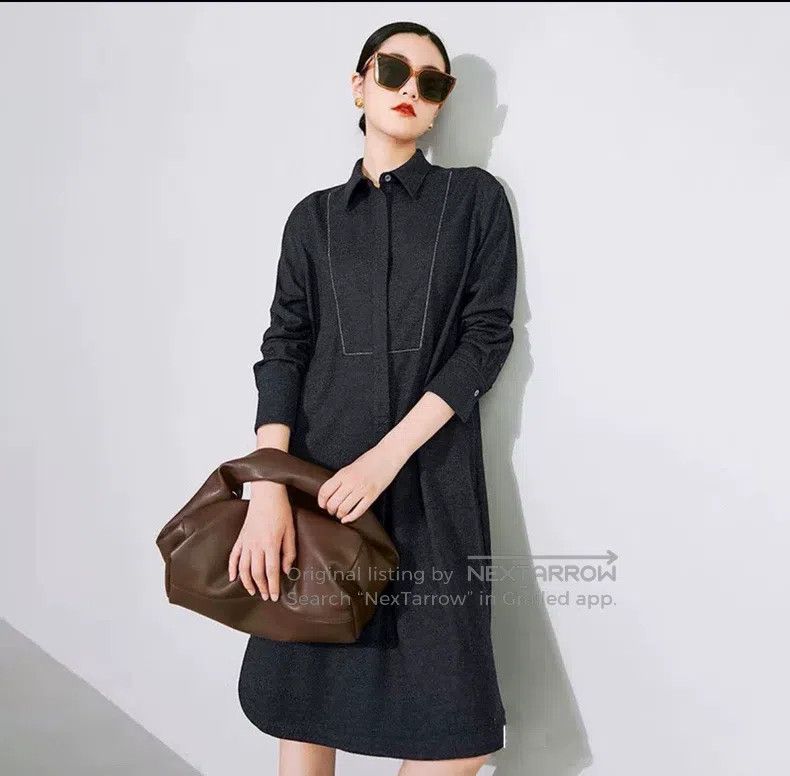 Brunello Cucinelli Brunello Cucinelli Tweed Shirt Dress Size S / US 4 / IT 40 - 1 Thumbnail
