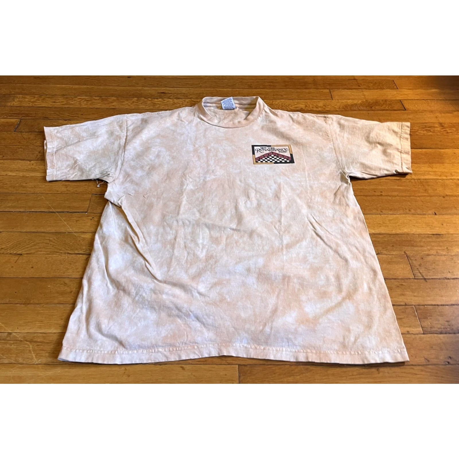Vintage VINTAGE New York Renaissance Faire Shirt Men's XXL Tan White Tie Dye Distressed Size US XXL / EU 58 / 5 - 2 Thumbnail
