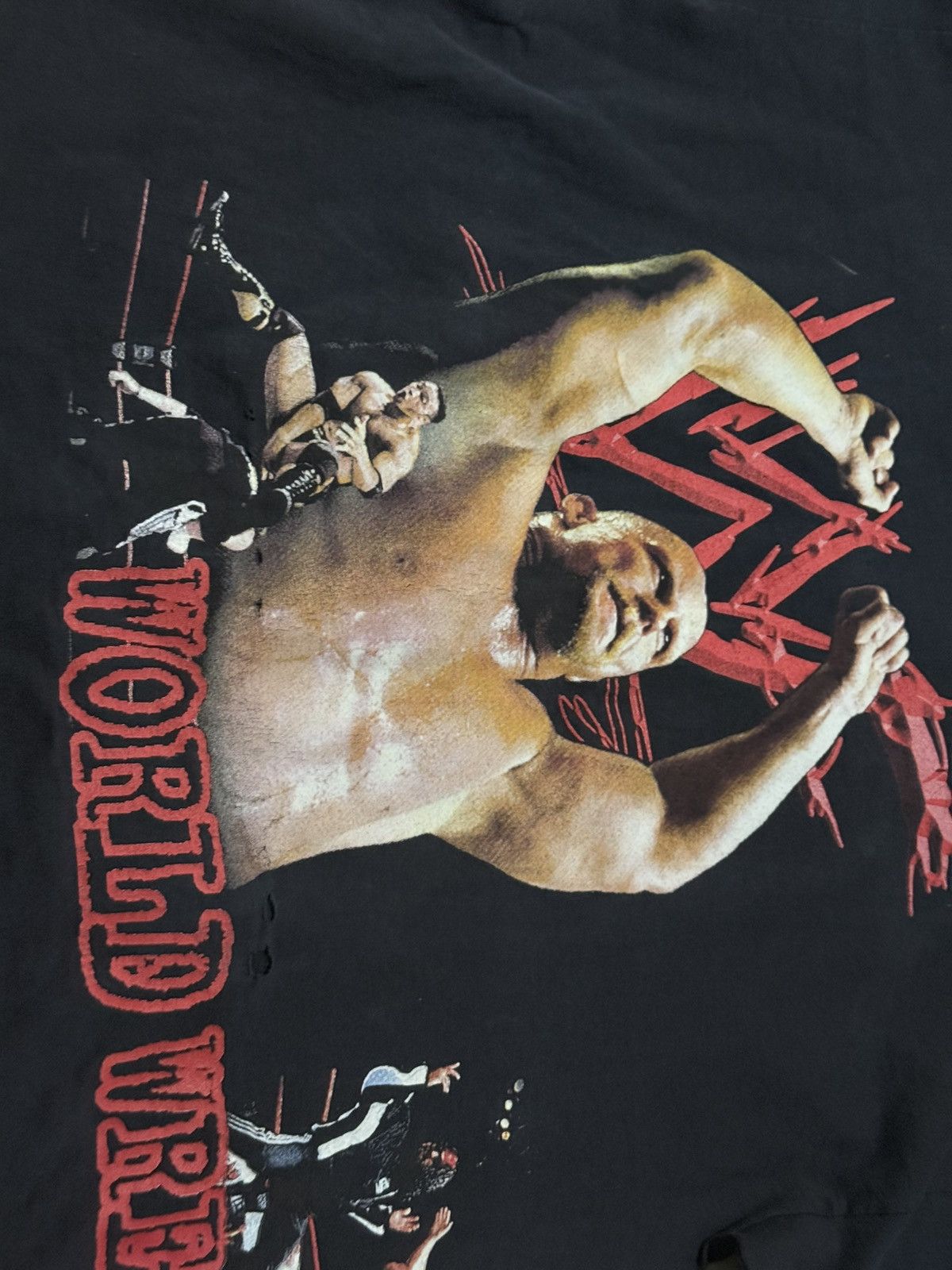 WWE Vintage 90s WWF All Over Print Stone Cold Undertaker T-Shirt Size US XL / EU 56 / 4 - 3 Thumbnail