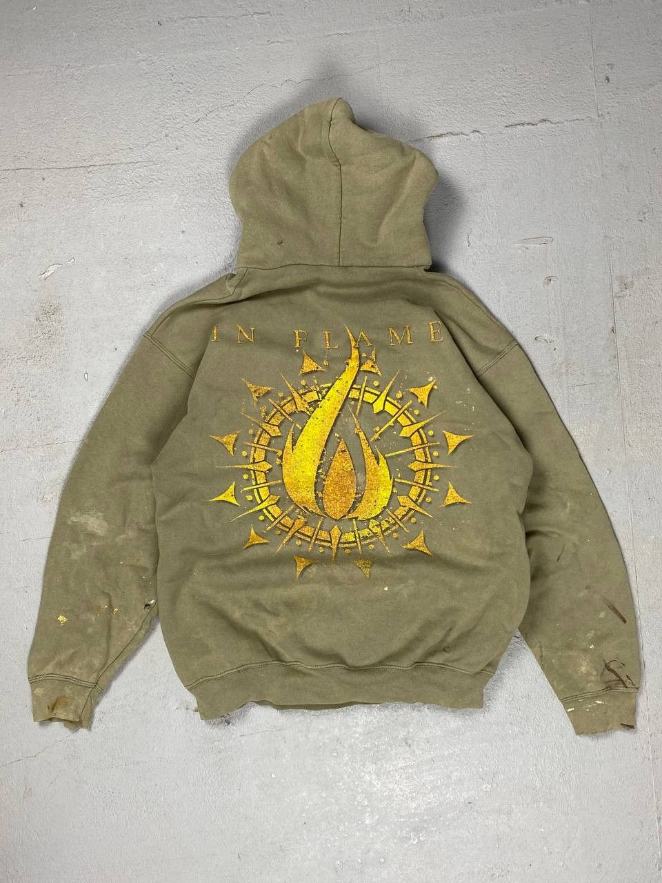 Band Tees Vintage hoodie In Flames band rock Distressed merch Size US L / EU 52-54 / 3 - 8 Thumbnail