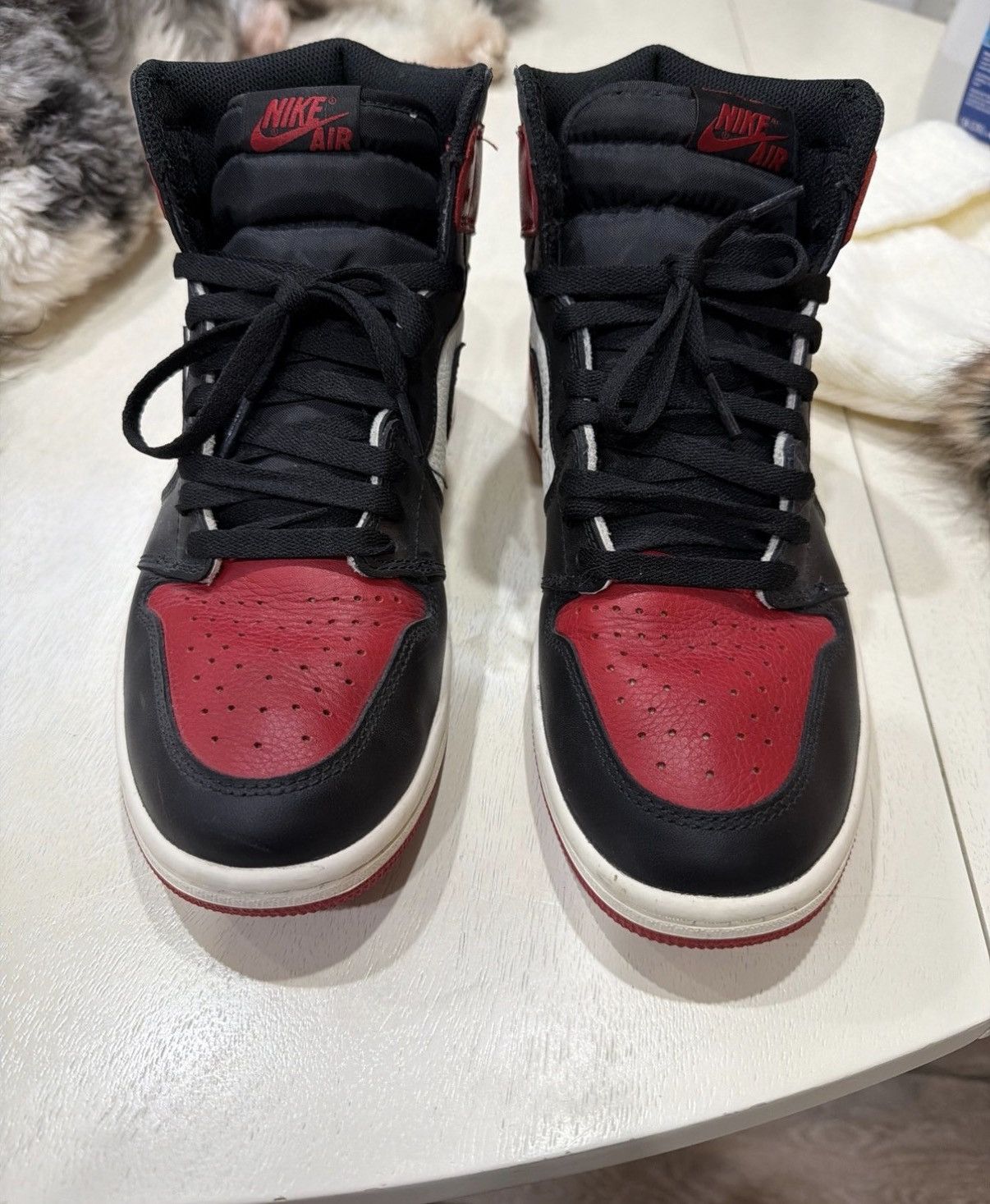 Jordan Brand Nike Air Jordan 1 Bred Toe size 9 Size US 9 / EU 42 - 1 Thumbnail
