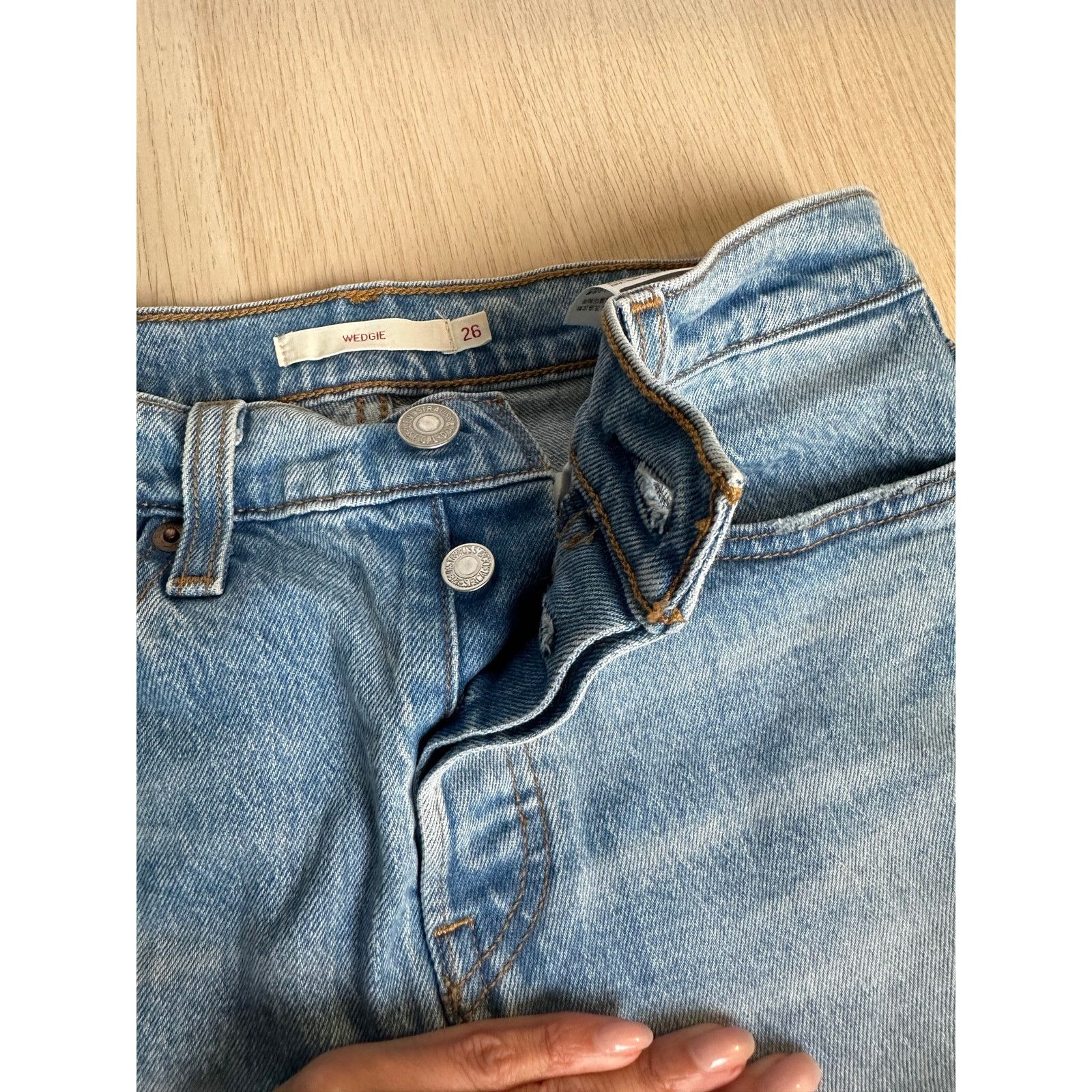Levi's Levi Strauss Wedgie Denim Jeans Size 26 - MINT Size 26" / US 2 / IT 38 - 7 Thumbnail