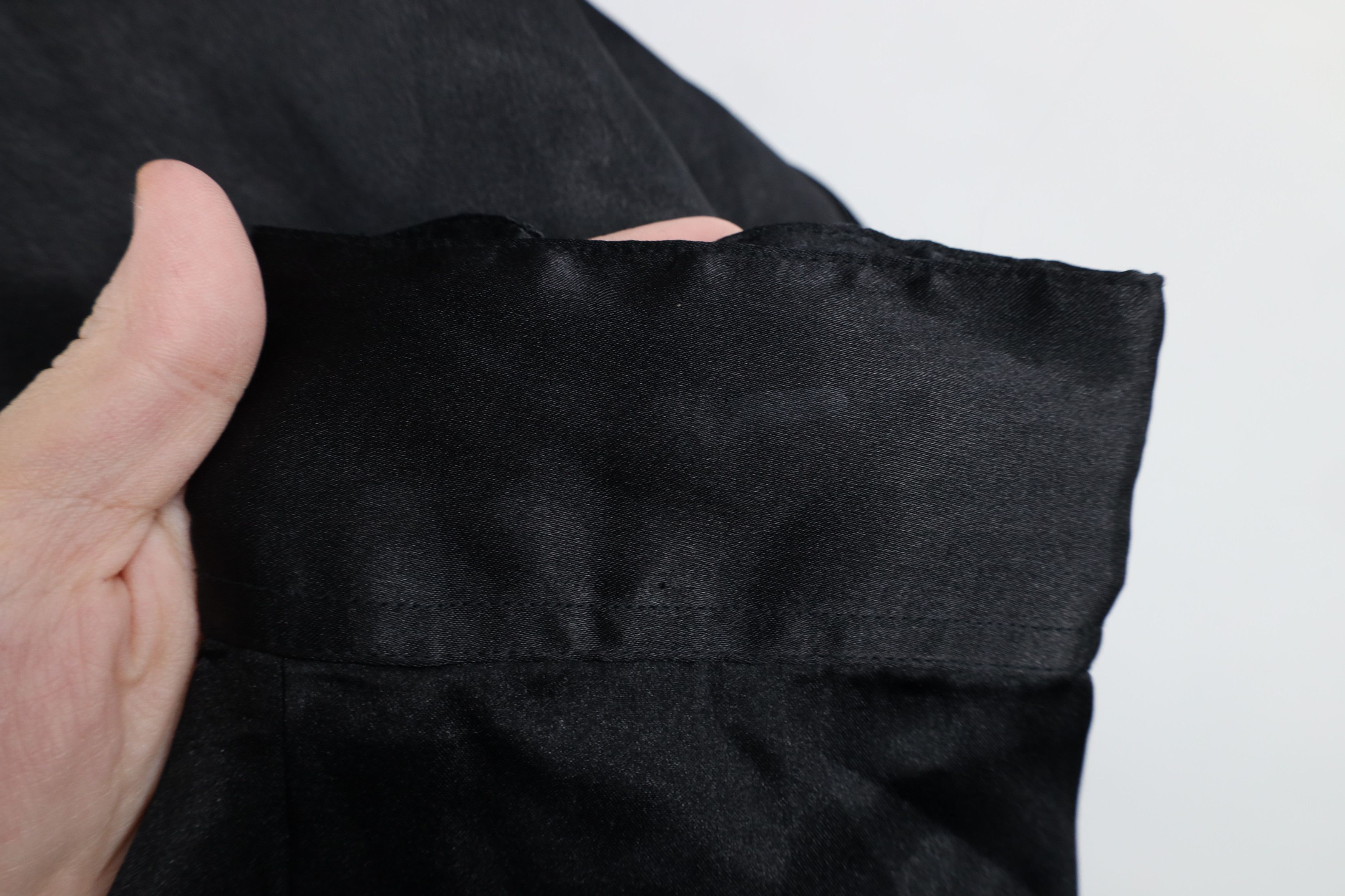 Vintage Vintage 90s Streetwear Polyester Collared Button Shirt Black Size US M / EU 48-50 / 2 - 5 Thumbnail