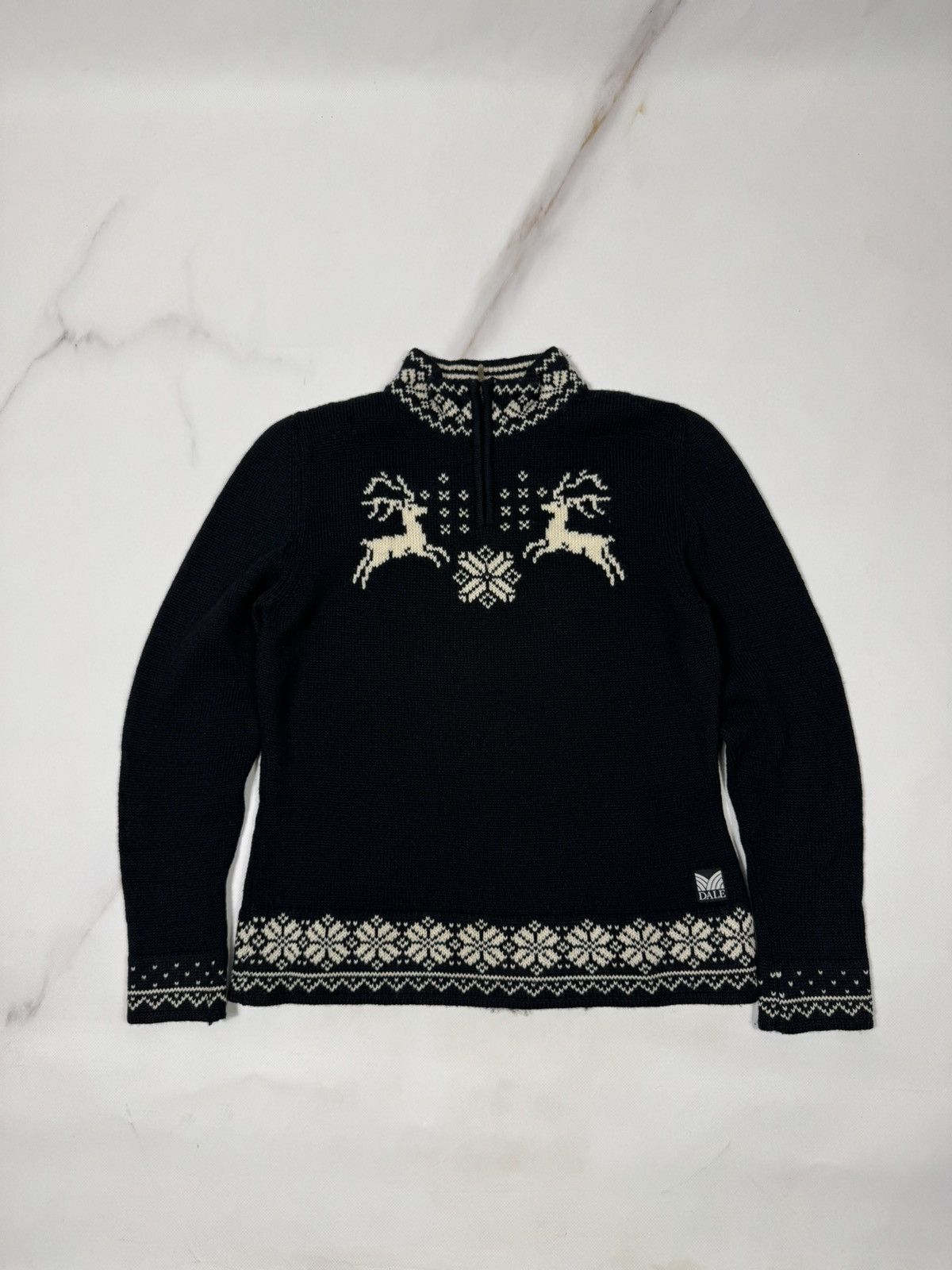 Dale Of Norway Dale of Norway Women's 1/3 zip Knit Sweater Size M / US 6-8 / IT 42-44 - 1 Thumbnail
