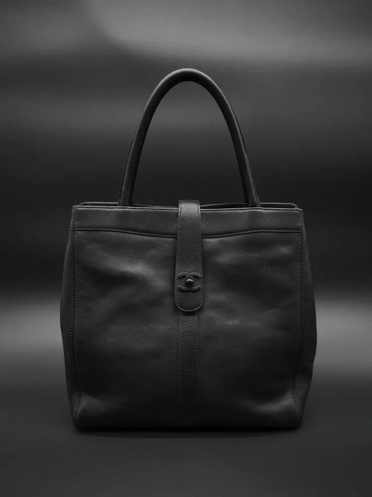 Vintage 1997 Chanel So Black Tote Bag