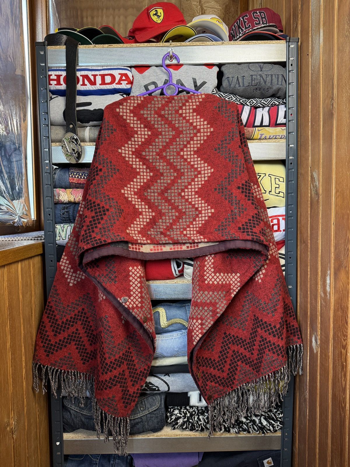 RRL Ralph Lauren RARE! RRL Ralph Lauren Wool Poncho Western Navajo Pattern Size ONE SIZE - 2 Thumbnail