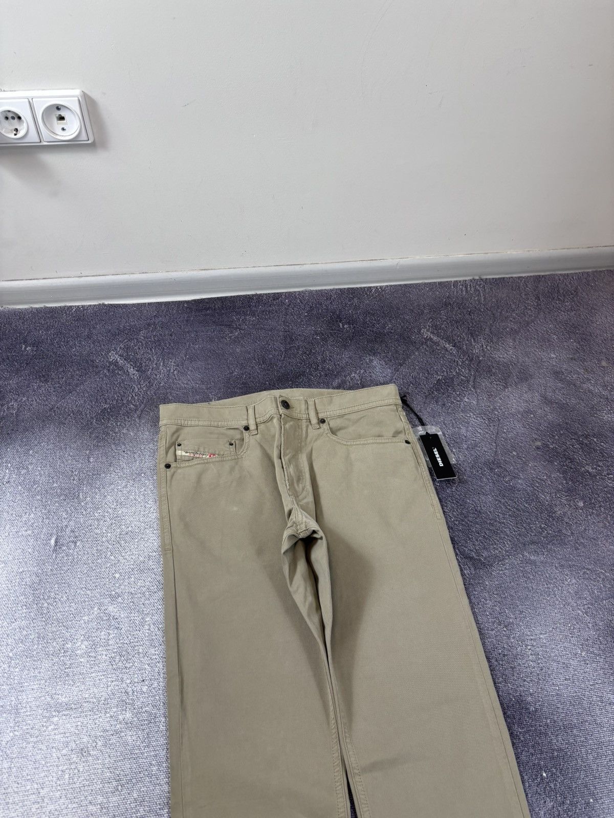 Diesel Diesel Tepphar NWT Men’s Beige Slim Fit Stretch Chino Pants Size US 30 / EU 46 - 4 Thumbnail