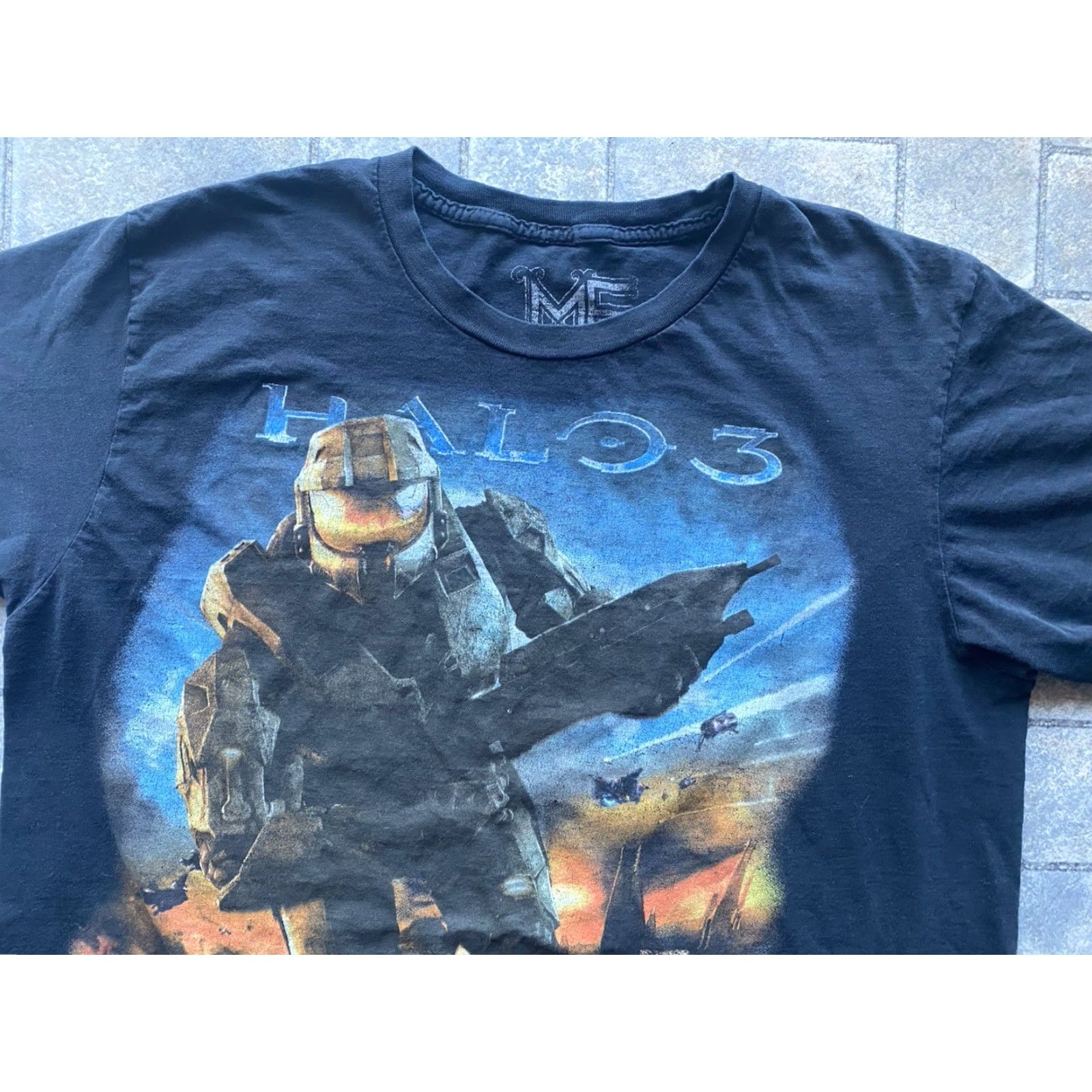 Halo VINTAGE 2007 Halo 3 Promo T-Shirt Mens L Black MF Bungie Xbox 360 Game Tee Size US L / EU 52-54 / 3 - 7 Thumbnail