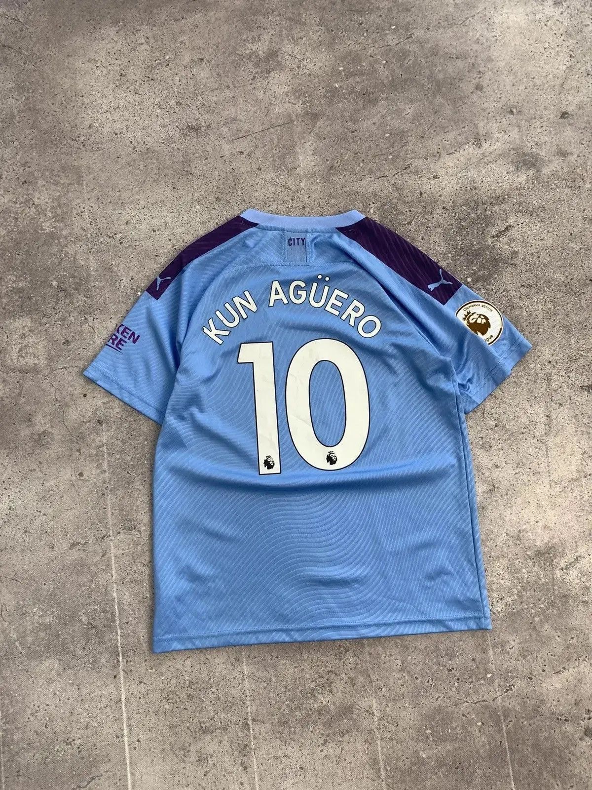 Vintage Vintage Y2K blockcore Fc ManCity sportswear Jersey KunAguero Size US L / EU 52-54 / 3 - 3 Thumbnail