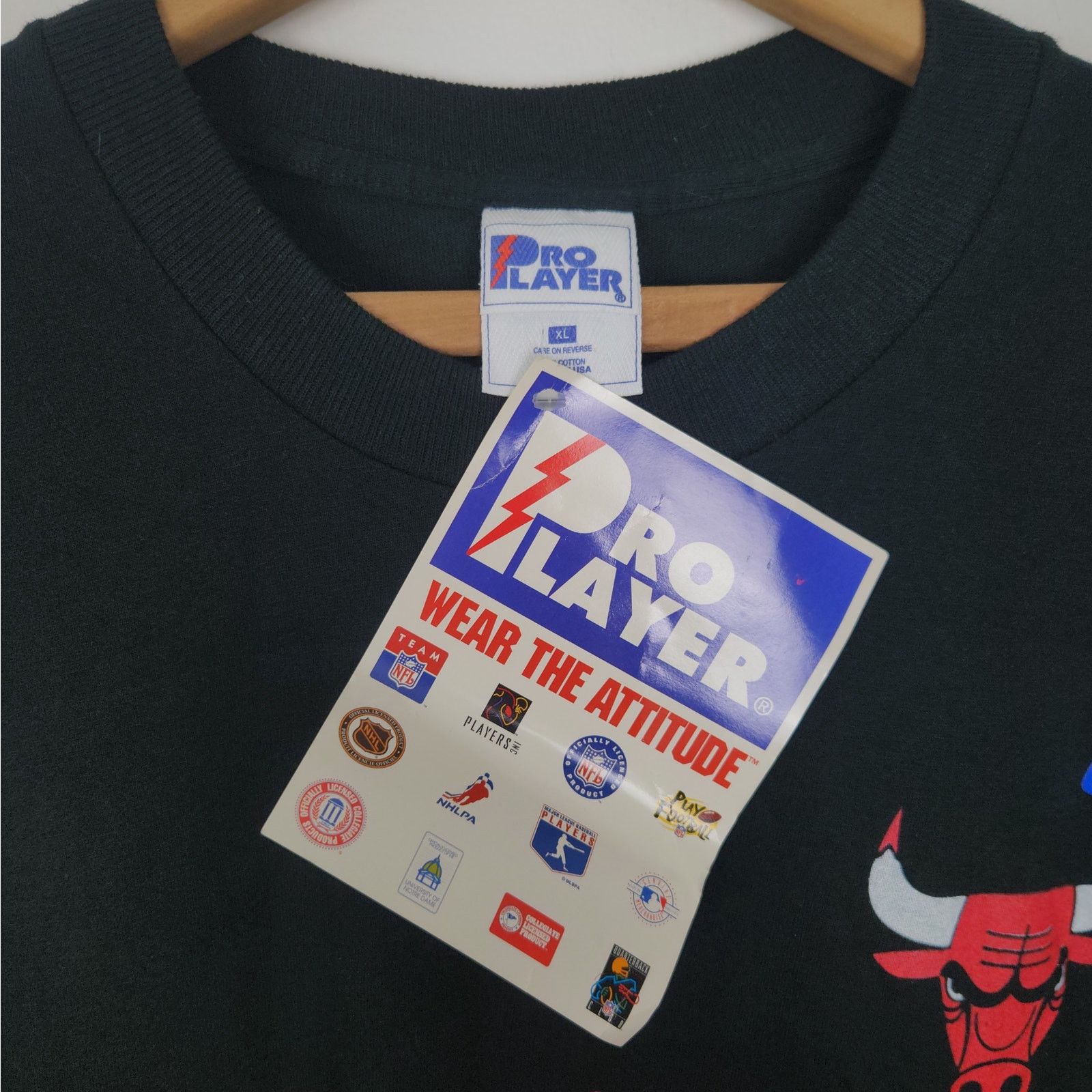 Pro Player Vintage 90S Bulls Oversized Basketball Pro Player T-Shirt XL Size US XL / EU 56 / 4 - 7 Thumbnail