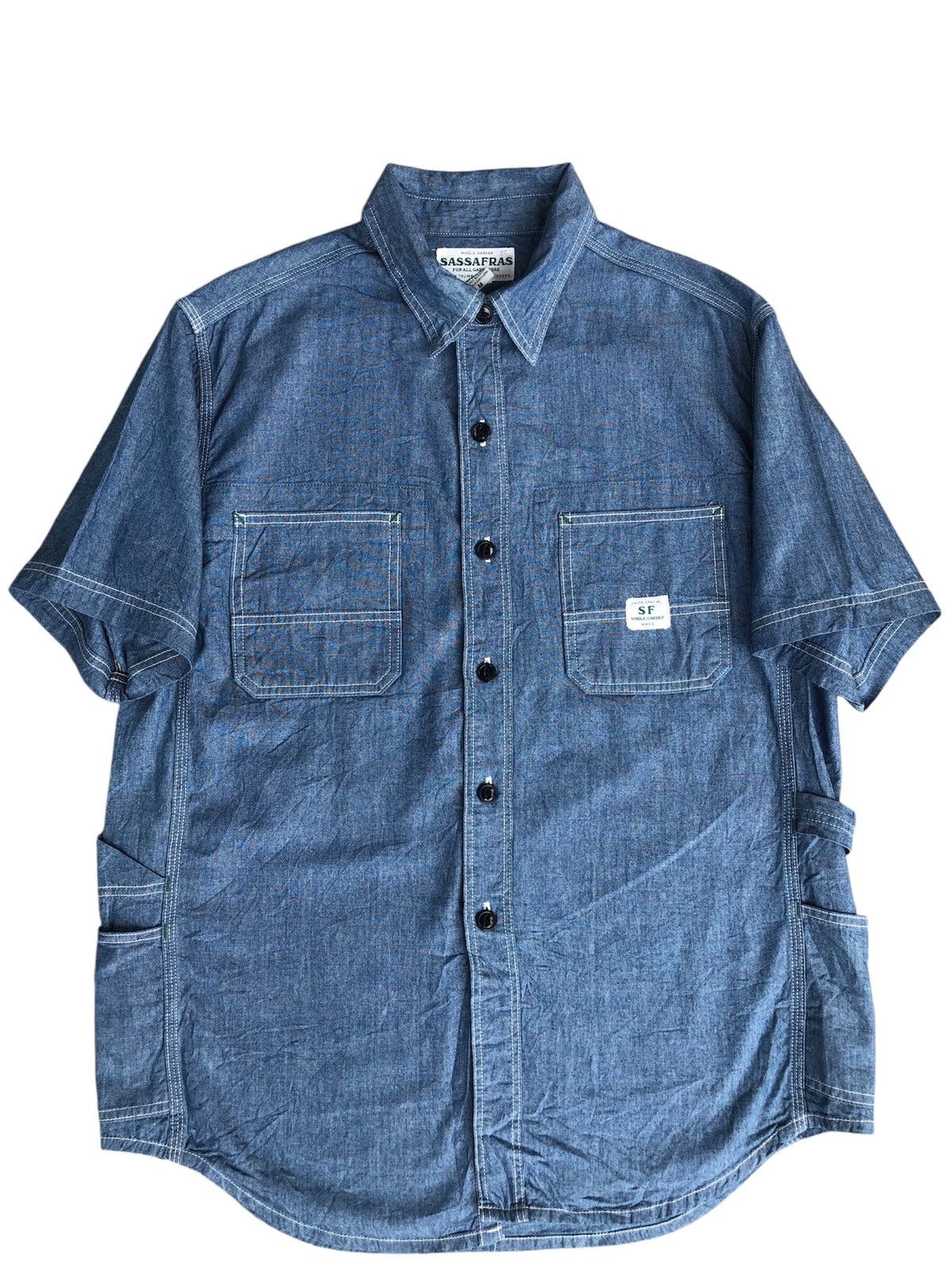 Sassafras Japanese Sassafras Diggin Shirt Denim Size US M / EU 48-50 / 2 - 1 Thumbnail