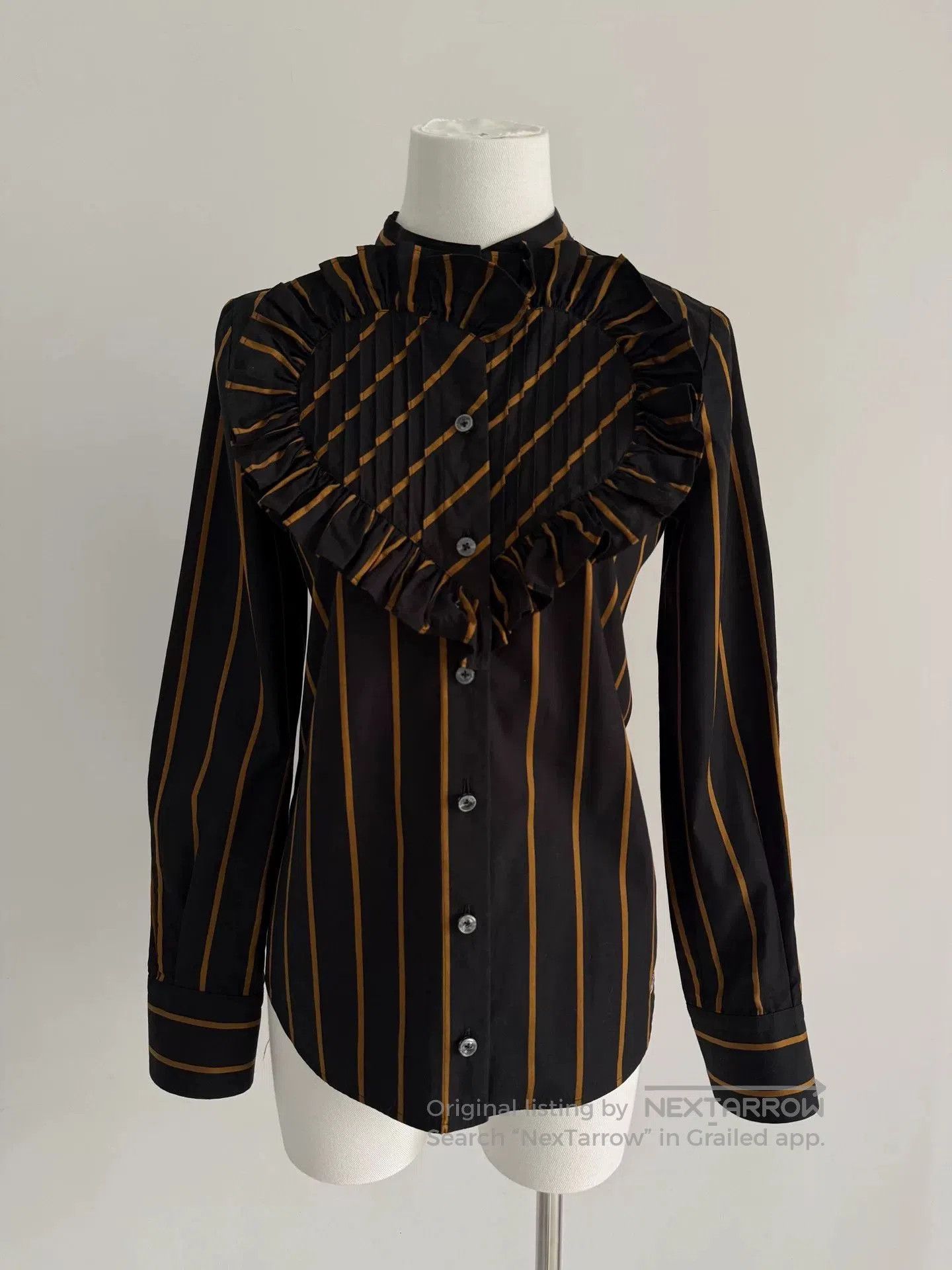 Vivienne Westwood vivienne westwood black gold ruffled shirt. Size S / US 4 / IT 40 - 1 Thumbnail