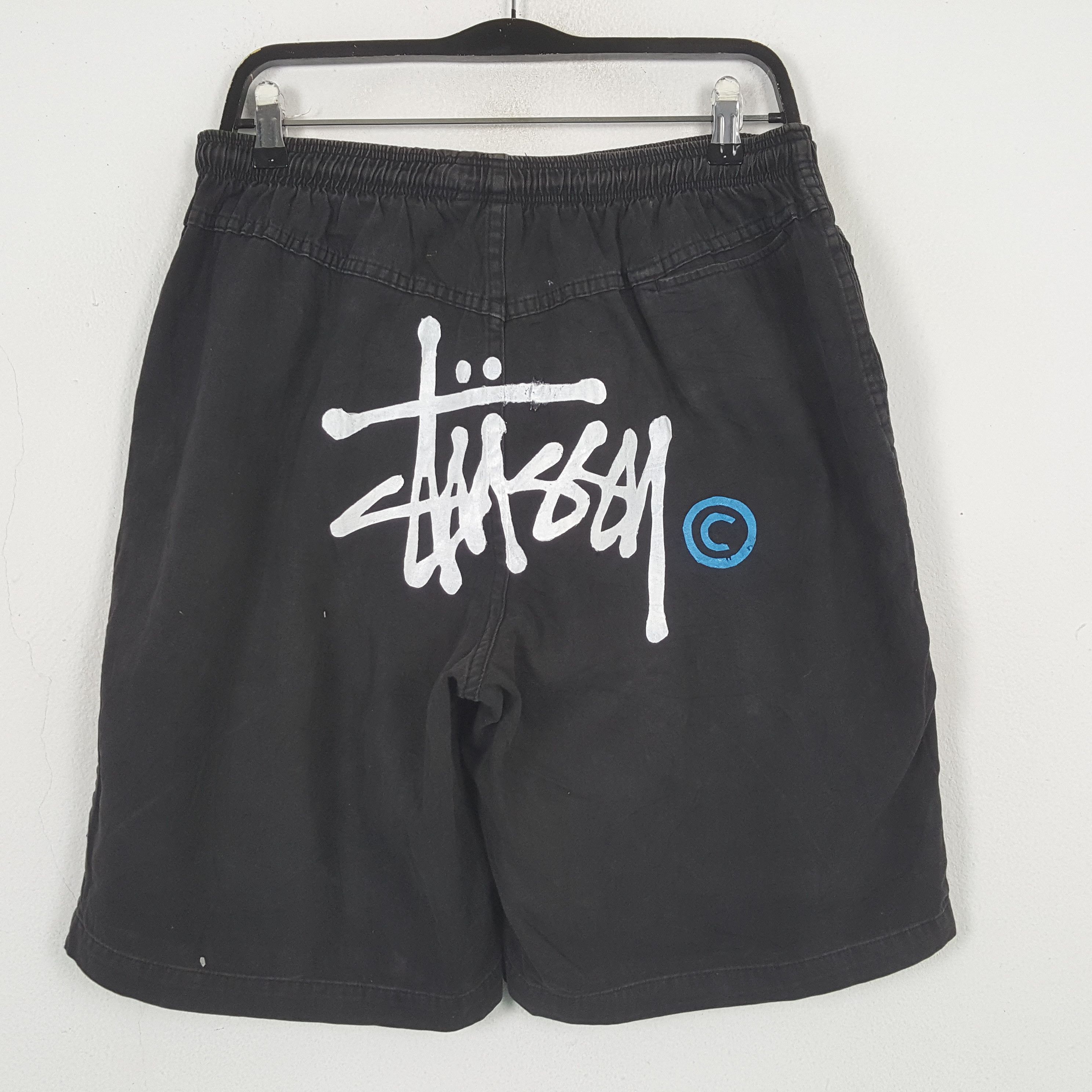 Stussy × Vintage Stussy Streetwear Custom Art Short Pants Size US 26 / EU 42 - 1 Thumbnail