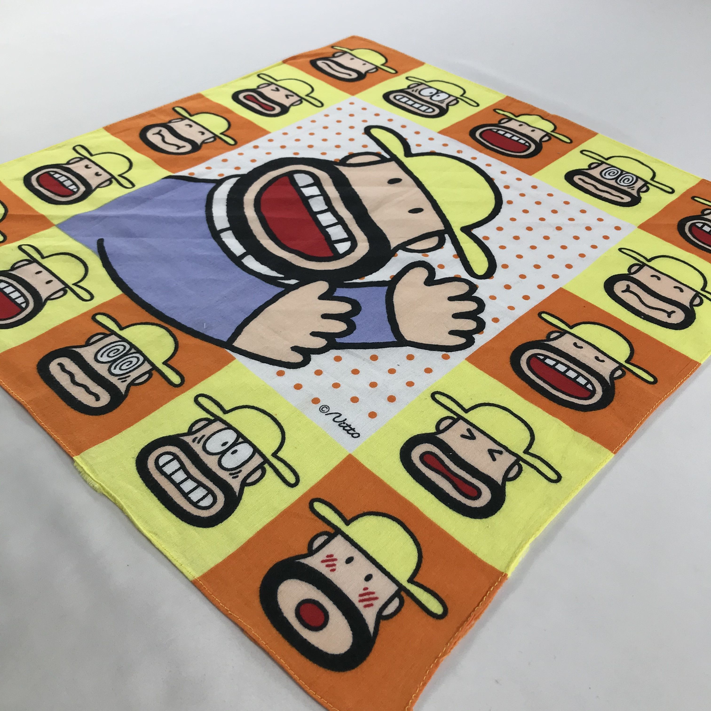 Vintage Vintage Cartoon Bandana / Handkerchief / Neckerchief - S1764 Size ONE SIZE - 2 Thumbnail