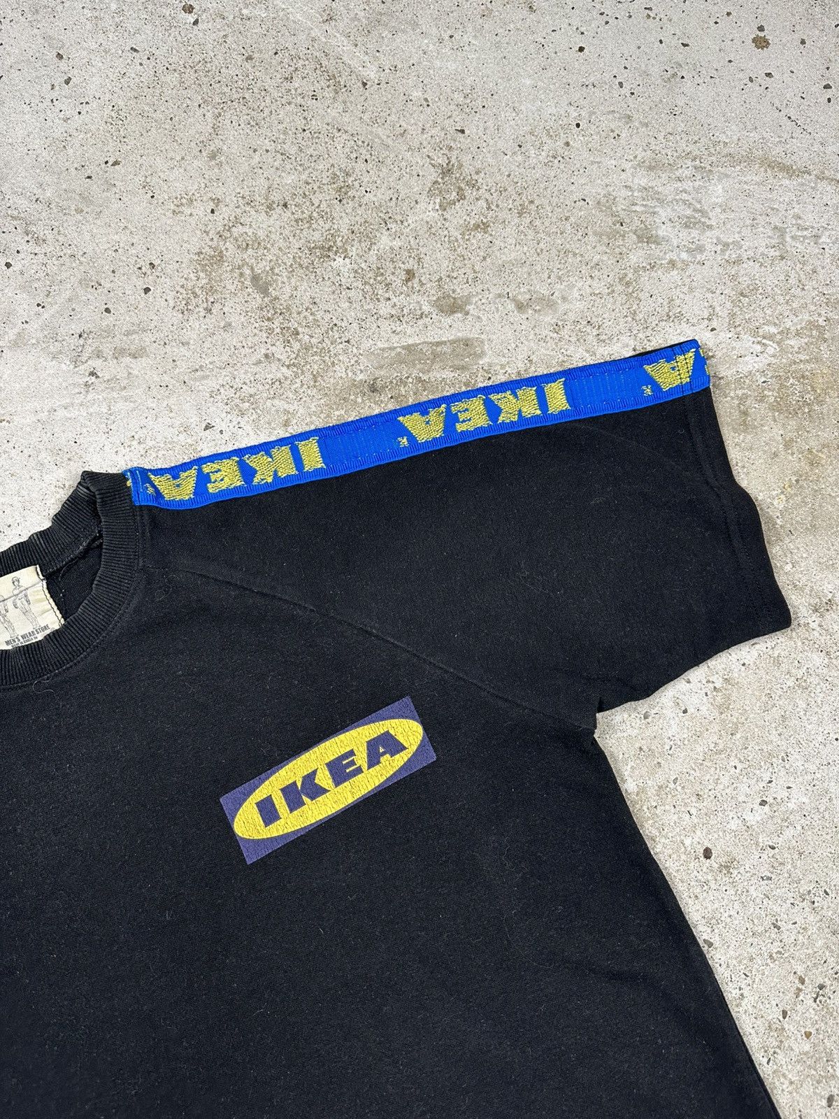 Ikea Vintage Y2K Ikea Black Taped Tee T Shirt Size US M / EU 48-50 / 2 - 6 Thumbnail