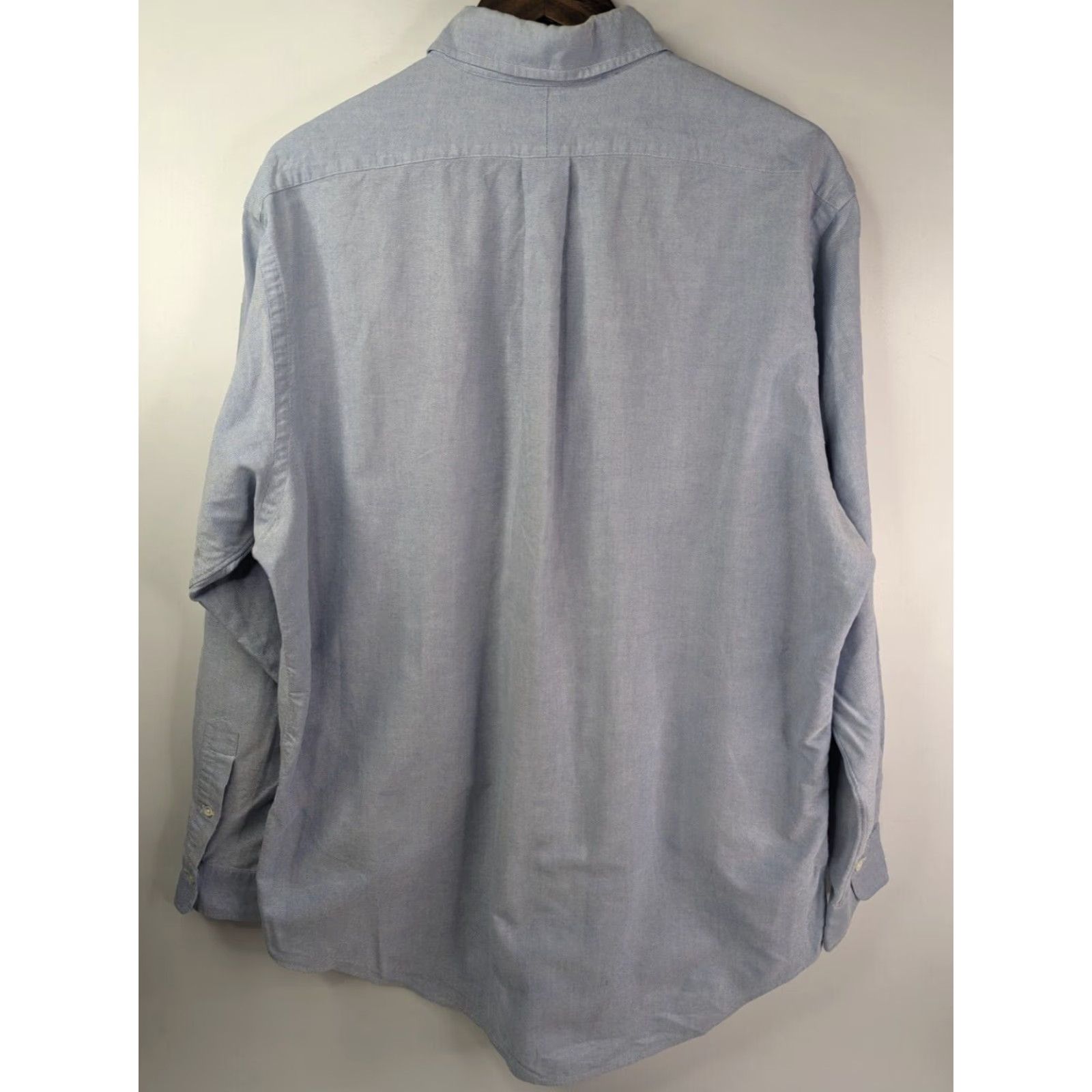 Ralph Lauren Ralph Lauren Shirt Men's 17-35 Button-Down Light Blue Chambray Long Sleeve Button-Up Collared cotton Classic Preppy Logo Embroidered Size US XL / EU 56 / 4 - 6 Thumbnail