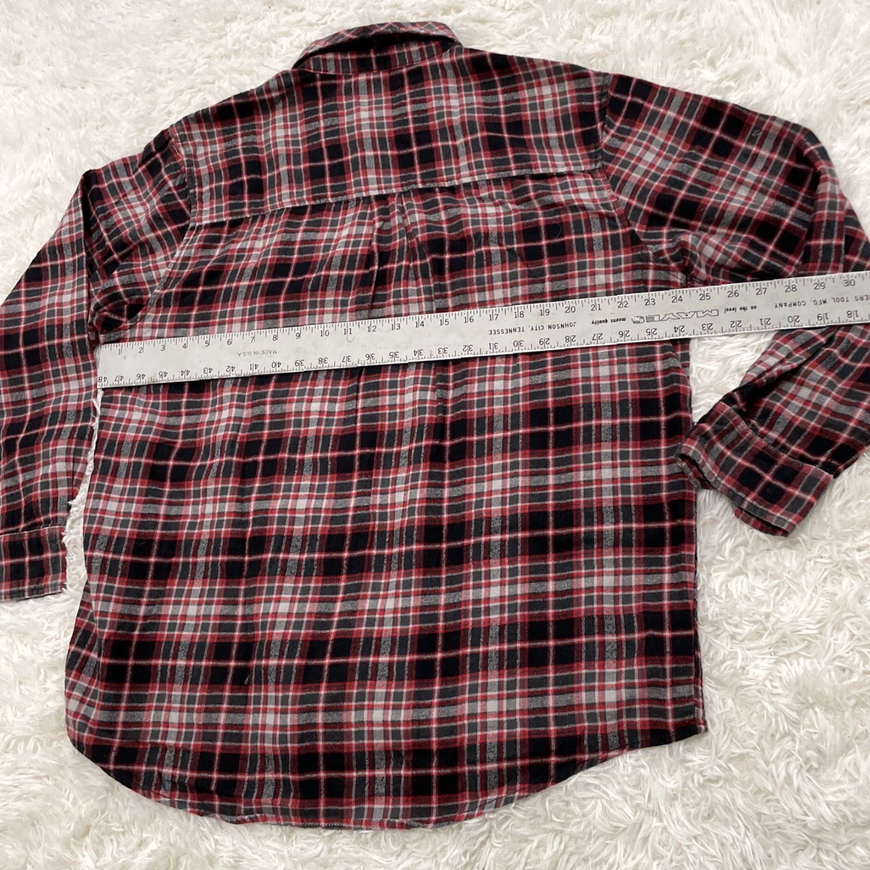 Sears VINTAGE Field & Stream Shirt Mens XL Red Gray Black Buffalo Plaid Flannel Button-Up Casual Workwear Outdoor 90s style Size US XL / EU 56 / 4 - 5 Thumbnail