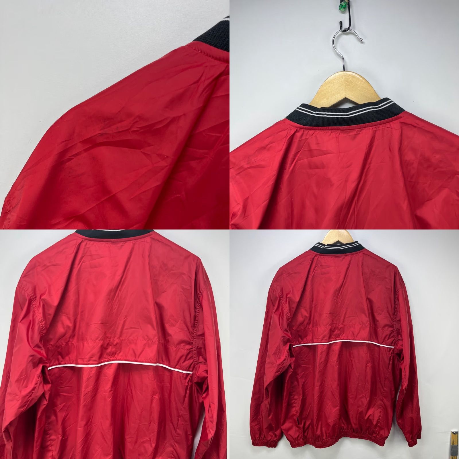 Nike VINTAGE Nike Swoosh Pullover Windbreaker Jacket M Red 90s Mens Windbreaker Size US M / EU 48-50 / 2 - 8 Thumbnail
