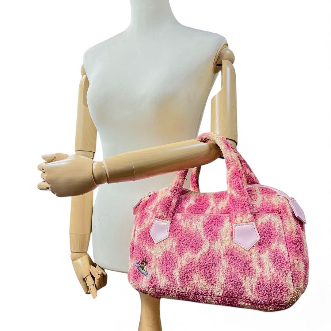 Vivienne Westwood Vivienne Westwood - Pink Canvas Orb Handbag 90s Vintage Size ONE SIZE - 4 Thumbnail