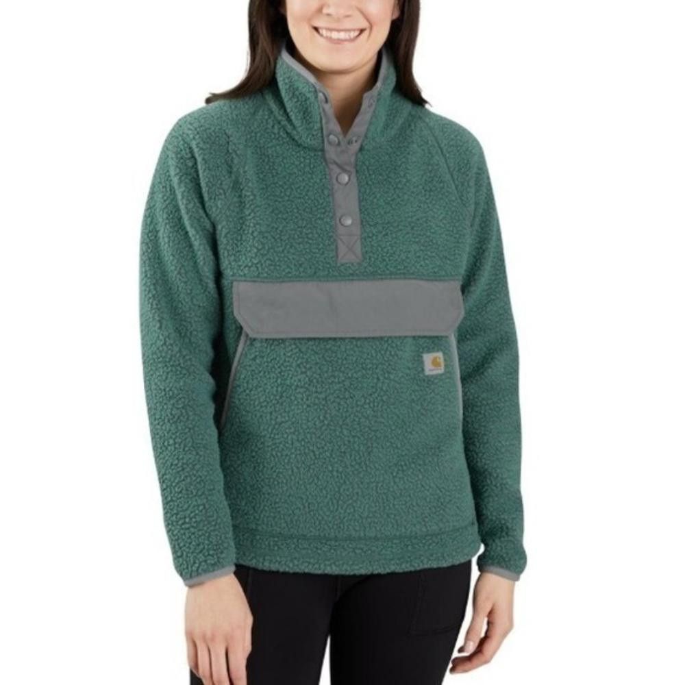 Carhartt NWT Carhartt Fleece Quarter Snap Front Jacket Green Heather Size S / US 4 / IT 40 - 1 Preview