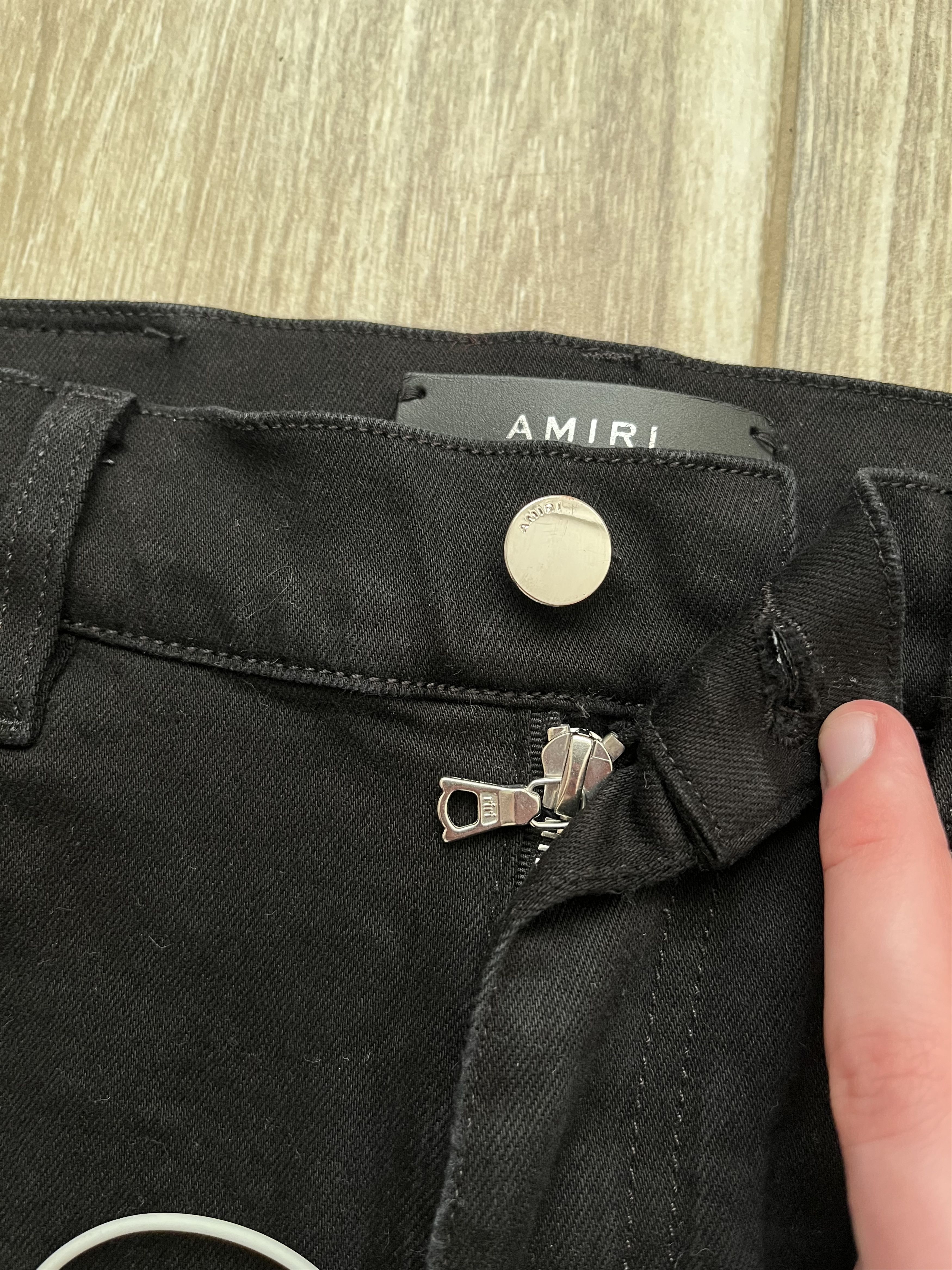 Amiri Amiri checkerboard patchwork jeans Size US 31 - 7 Thumbnail