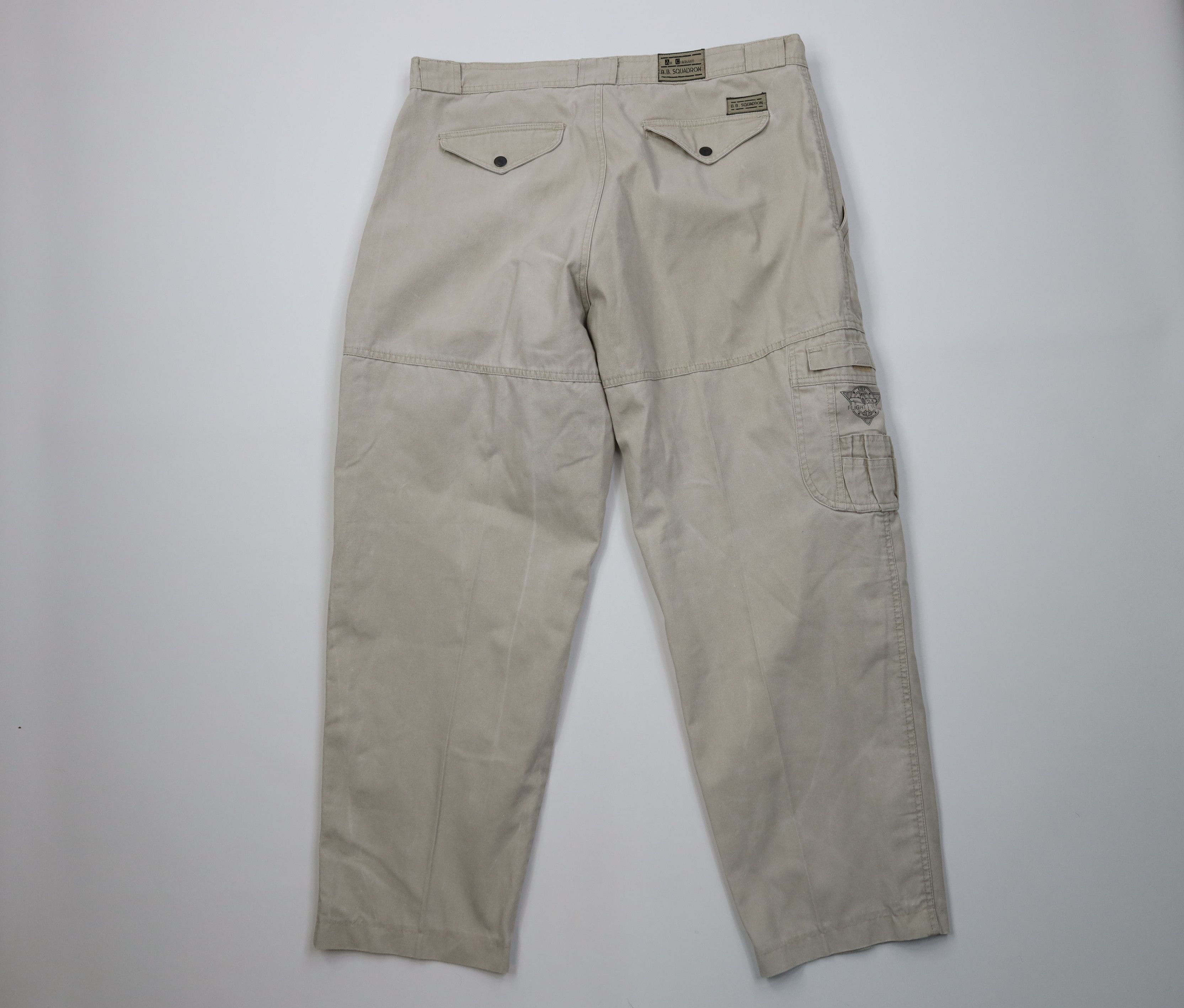Vintage Vintge 90s Streetwear Stonewash Baggy Canvas Cargo Pants Size US 38 / EU 54 - 12 Thumbnail