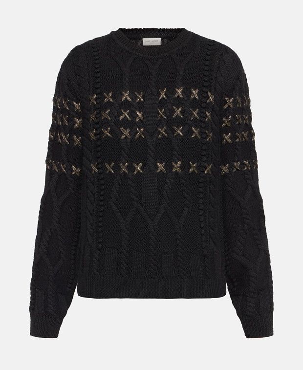 Saint Laurent Paris Knitted jumper Size XL / US 12-14 / IT 48-50 - 1 Thumbnail