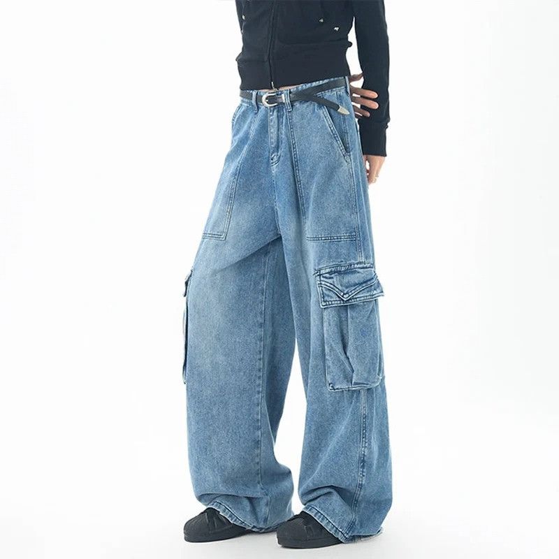 Jean Wide Leg Side Pocket Male Jeans Size US 33 - 5 Thumbnail