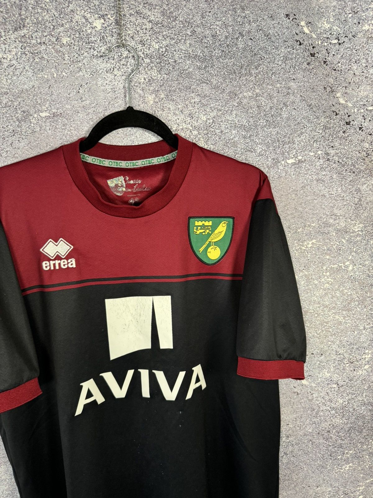 Errea × Vintage Vintage Norwich City 2014/15 Errea Jersey blokcore Size US XL / EU 56 / 4 - 3 Thumbnail