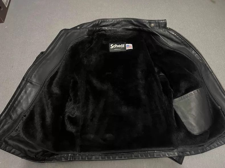 Schott Schott Classic stand-up collar coffee rider motorcycle mot Size US L / EU 52-54 / 3 - 8 Thumbnail