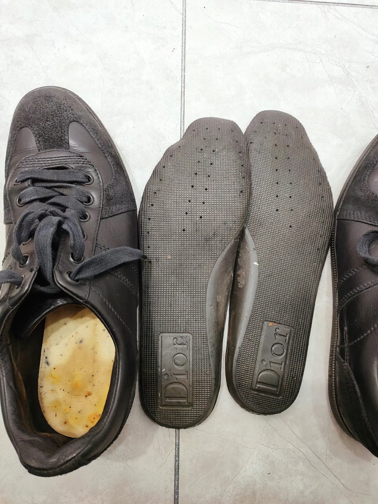 Dior Dior Men's Black Genuine Leather Casual Shoes K29 Size US 6 / EU 39 - 7 Thumbnail