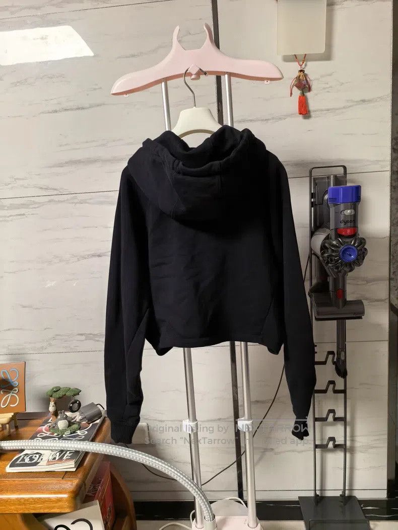 Loewe Loewe Sweatshirt Jacket with Leather Patch Logo Size S / US 4 / IT 40 - 2 Thumbnail