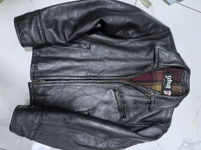 Schott Schott NYC Black Leather Jacket Size US XS / EU 42 / 0 - 5 Thumbnail