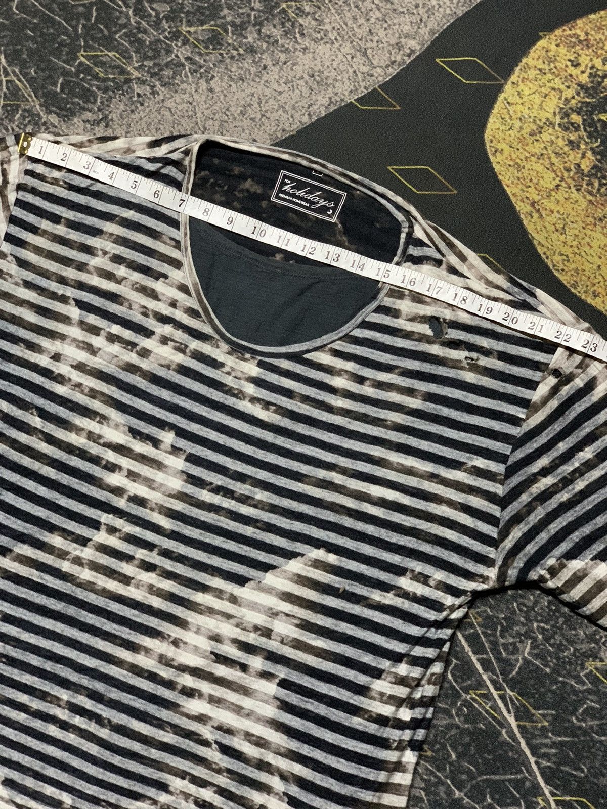 💥JapaneseBrand Stripe Layered Stripe Shirt Punk/Grunge Style