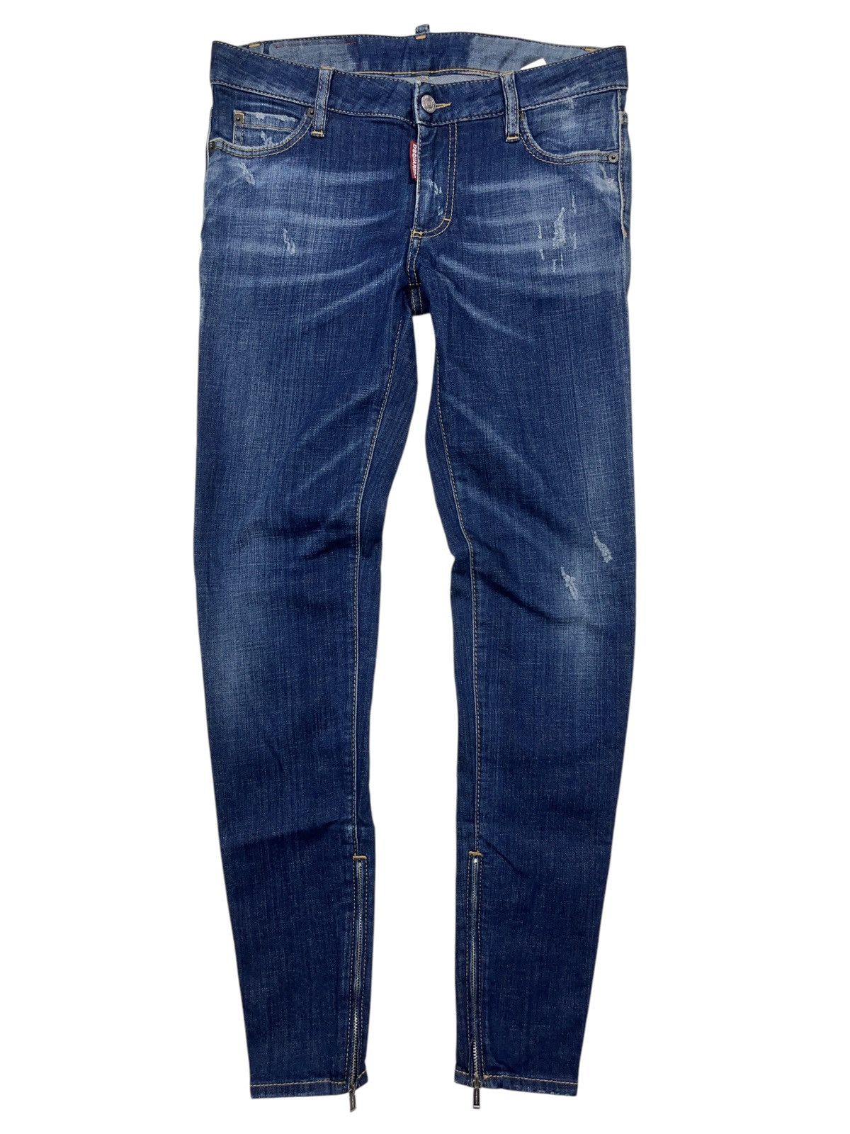Dsquared2 Dsquared2 Medium Waist Skinny Jeans Distressed Size 27" / US 4 / IT 40 - 3 Thumbnail
