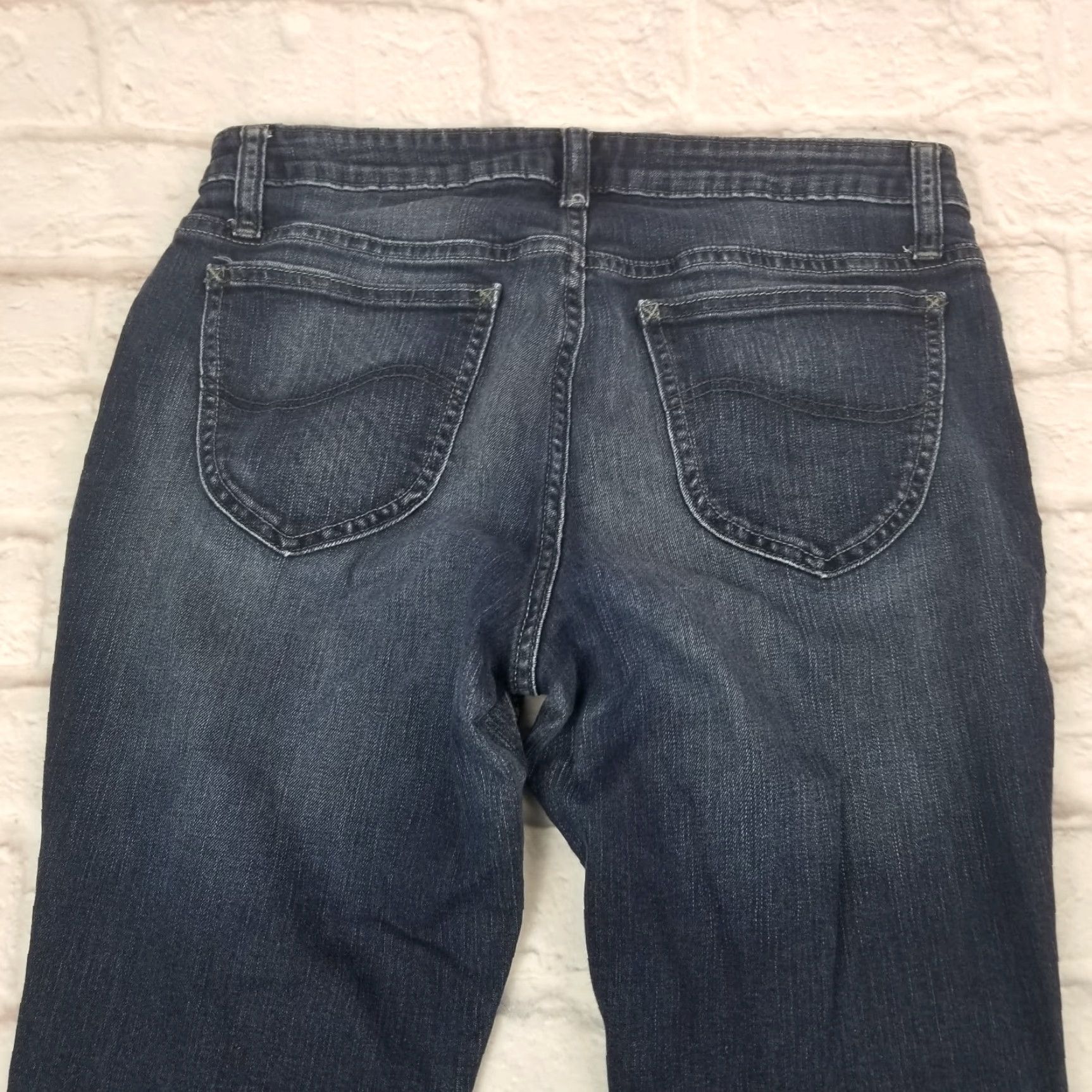 Lee VINTAGE Lee Riders Denim Jeans Womens Midrise Skinny Cropped Size 10P Petite Dark Wash Size 32" / US 10 / IT 46 - 4 Thumbnail