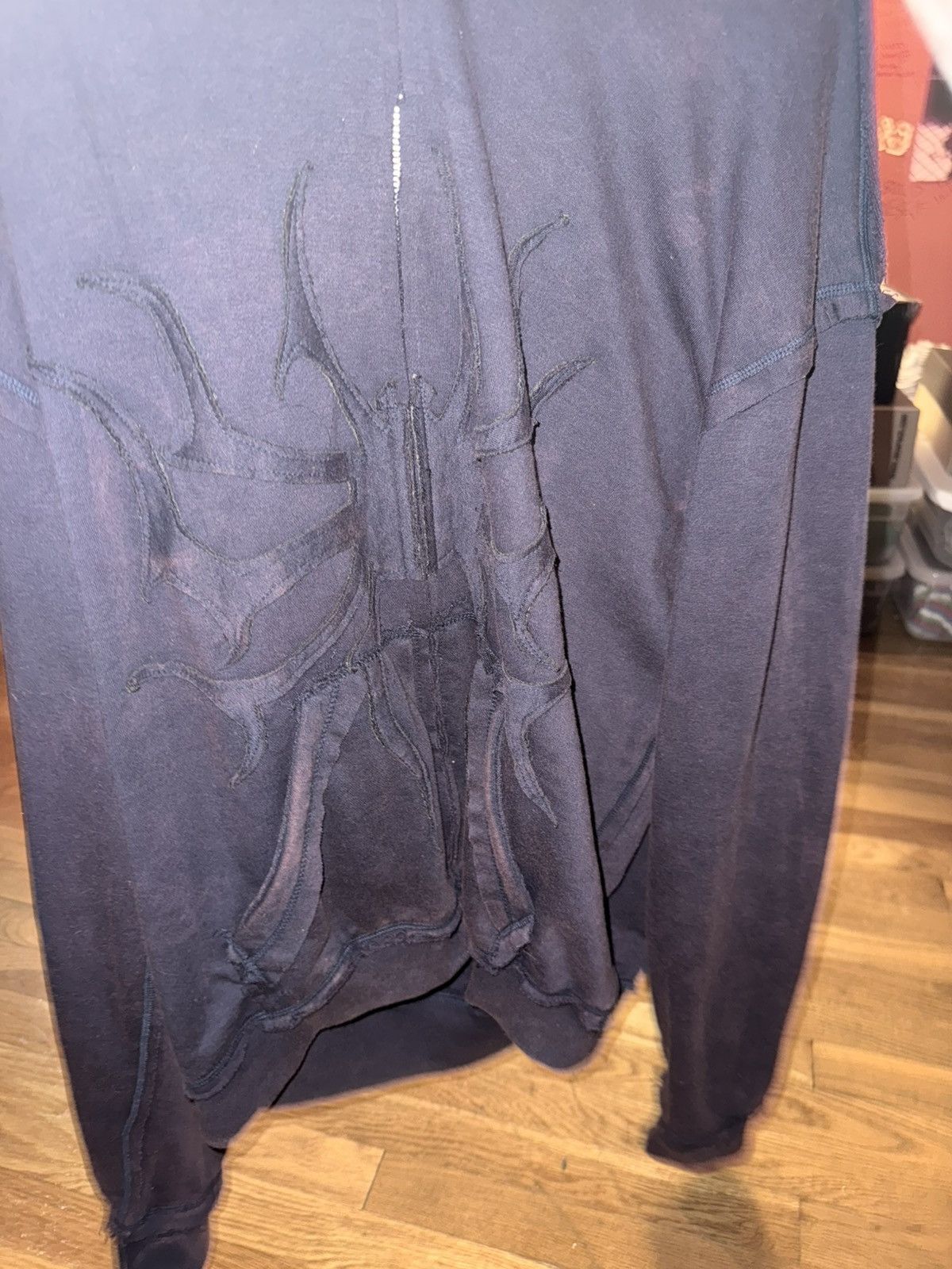 Other Purple Pholoh PhantomTroupe Distressed Zip Up Spider Hoodie Size US XXL / EU 58 / 5 - 5 Thumbnail