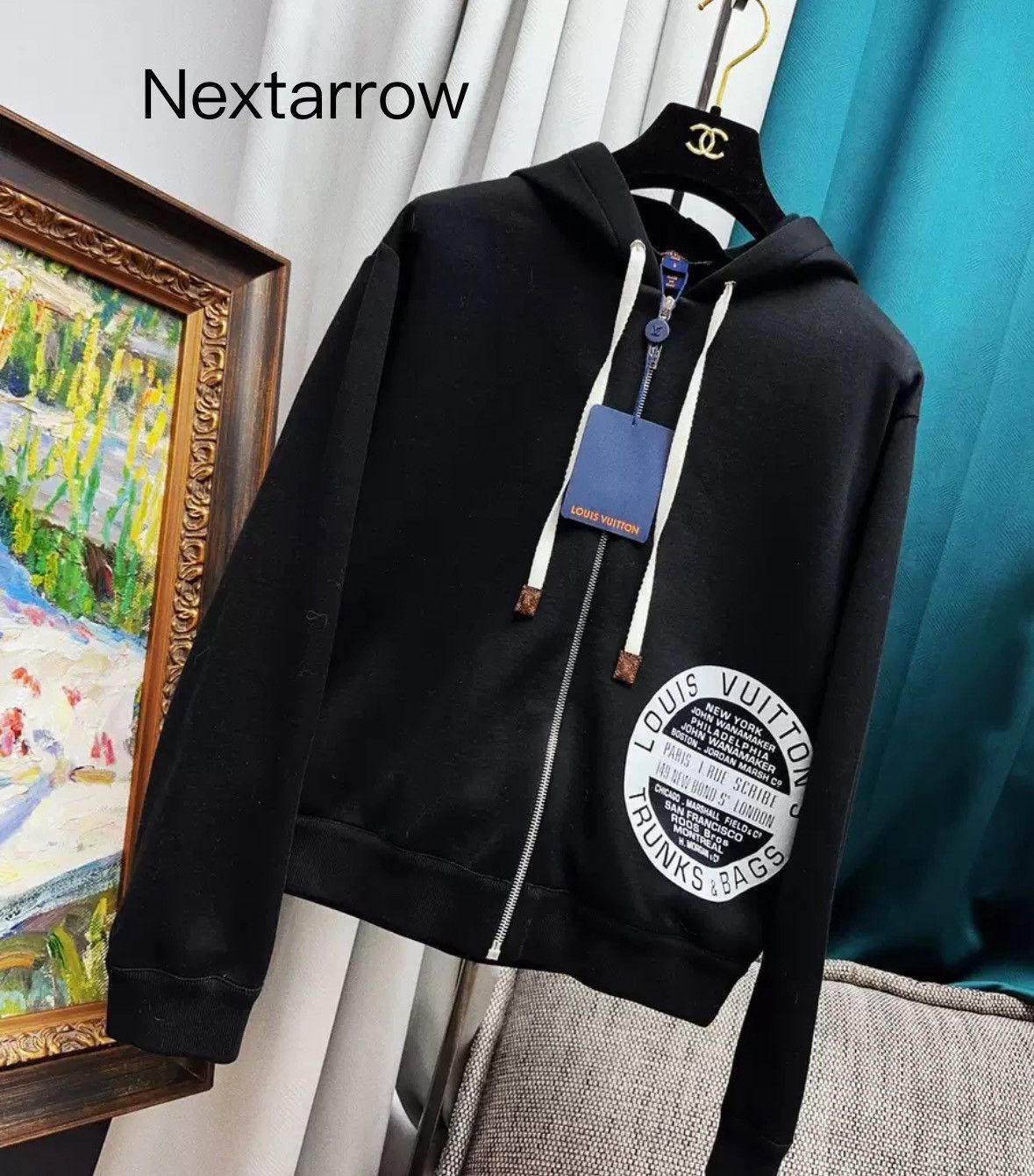 Louis Vuitton Louis Vuitton black hooded sweatshirt jacket Size US S / EU 44-46 / 1 - 2 Thumbnail