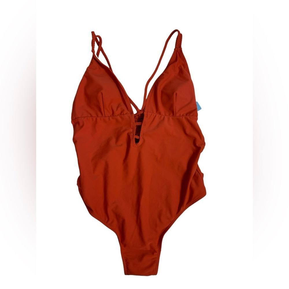 REVOLVE Cupshe l NWT Rust Braided One Piece Swimsuit Medium Size ONE SIZE - 2 Thumbnail