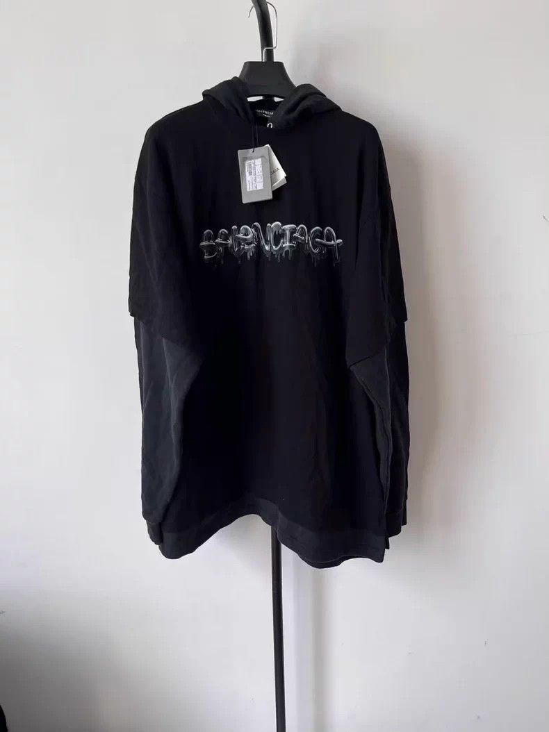 Balenciaga Balenciaga SS22 SLIMP Art Print Hooded T-shirt Size US M / EU 48-50 / 2 - 1 Thumbnail