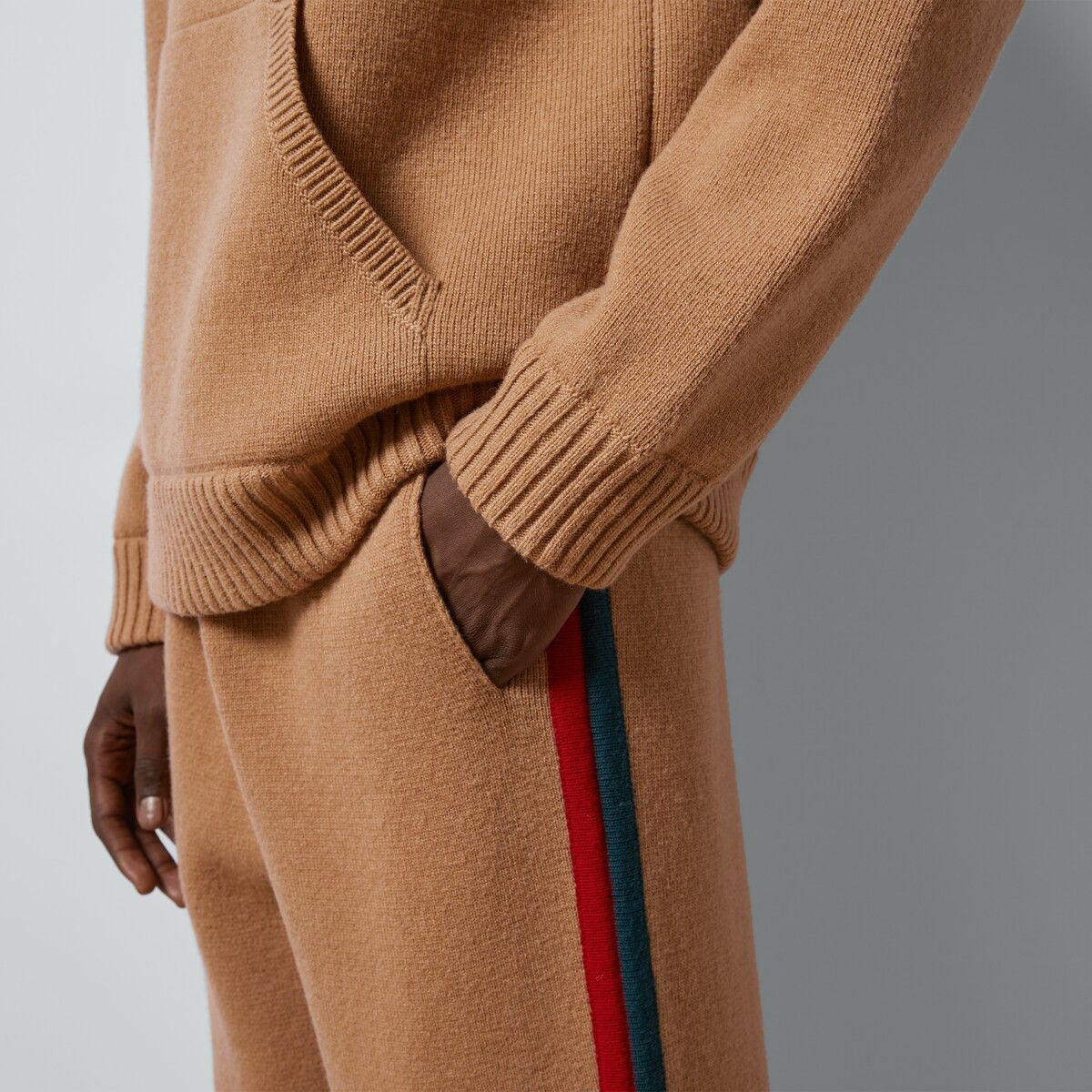 Gucci XS - Gucci Wool Pants Tan Brown Red Green Web Size US 28 / EU 44 - 3 Thumbnail
