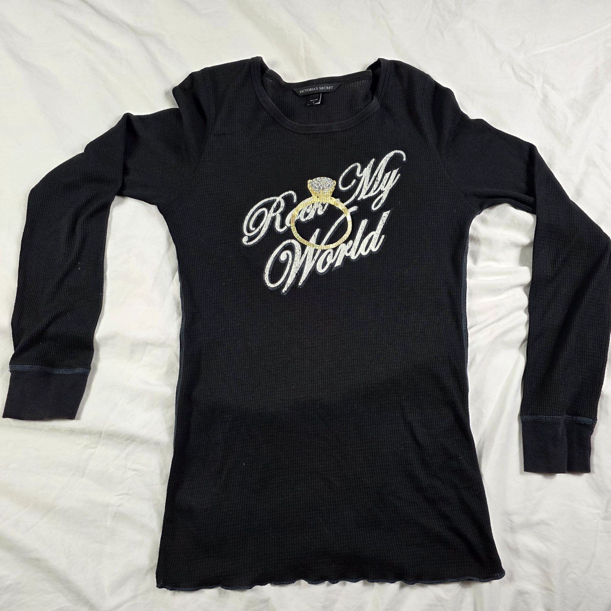 Victoria's Secret Victorias Secret Rock My World Womens Large Black Thermal To Size L / US 10 / IT 46 - 1 Thumbnail