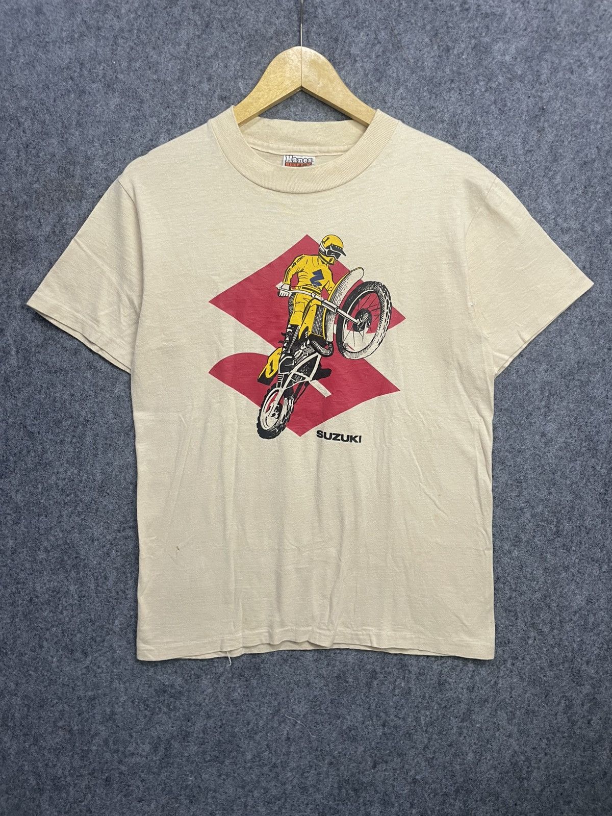 Vintage Vintage 80s Suzuki Promo T-Shirt Size US M / EU 48-50 / 2 - 1 Thumbnail