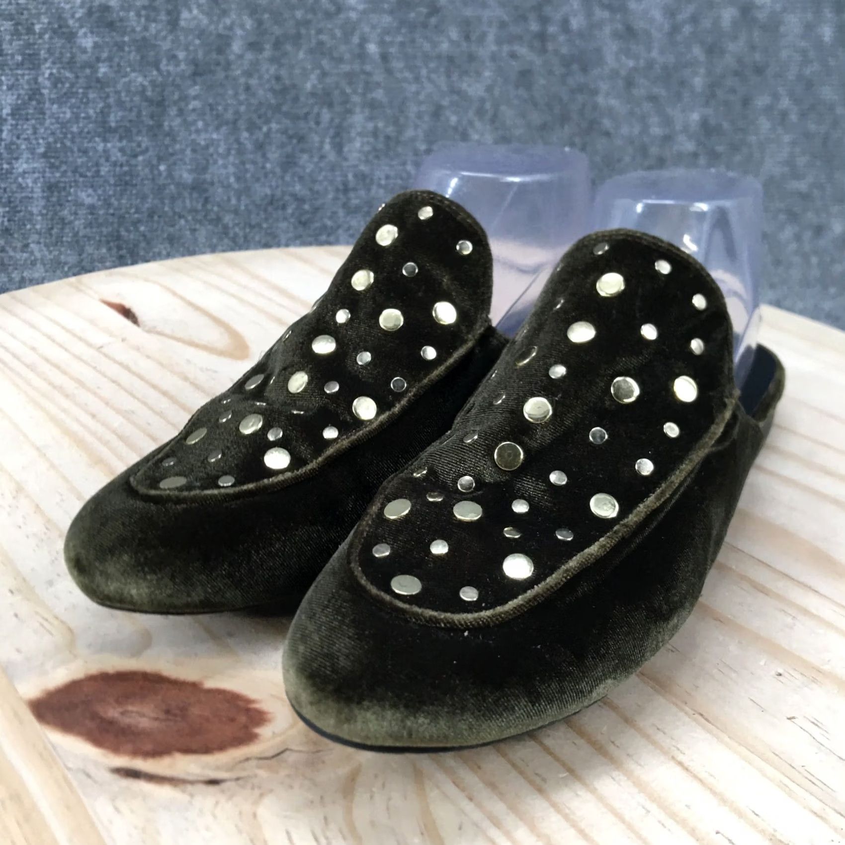 Kenneth Cole Kenneth Cole Reaction Wyatt Sandals Mules Womens 9.5 M Green Velvet Size US 10 / IT 40 - 4 Thumbnail